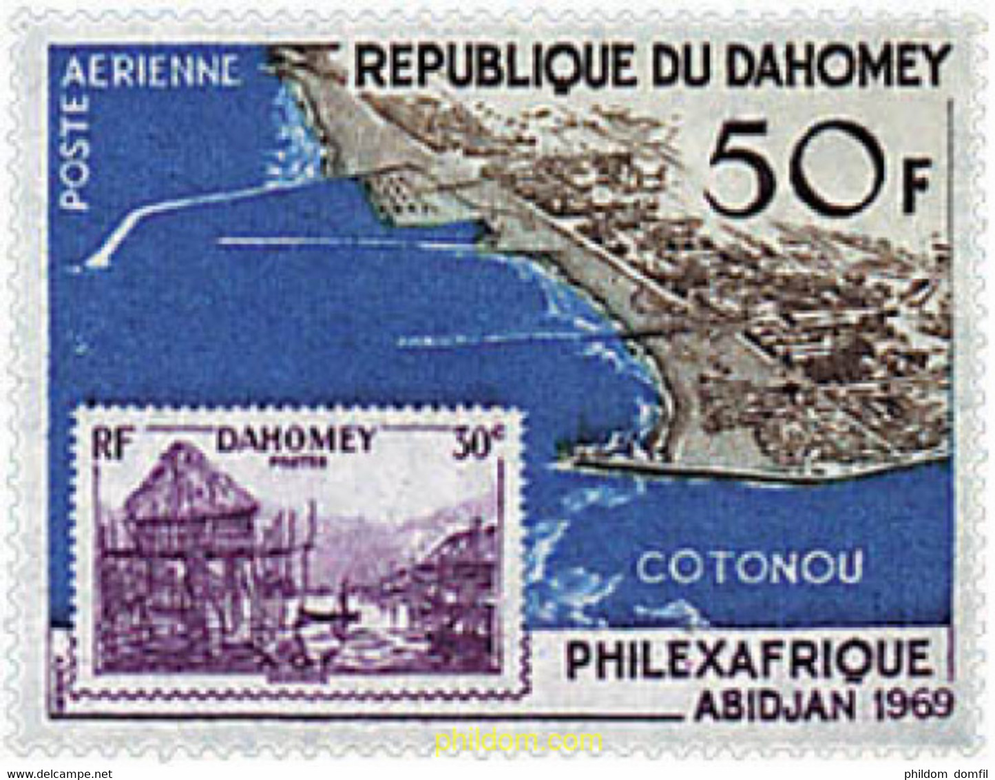 59370 MNH DAHOMEY 1969 PHILEXAFRIQUE. EXPOSICION FILATELICA INTERNACIONAL - Sonstige & Ohne Zuordnung