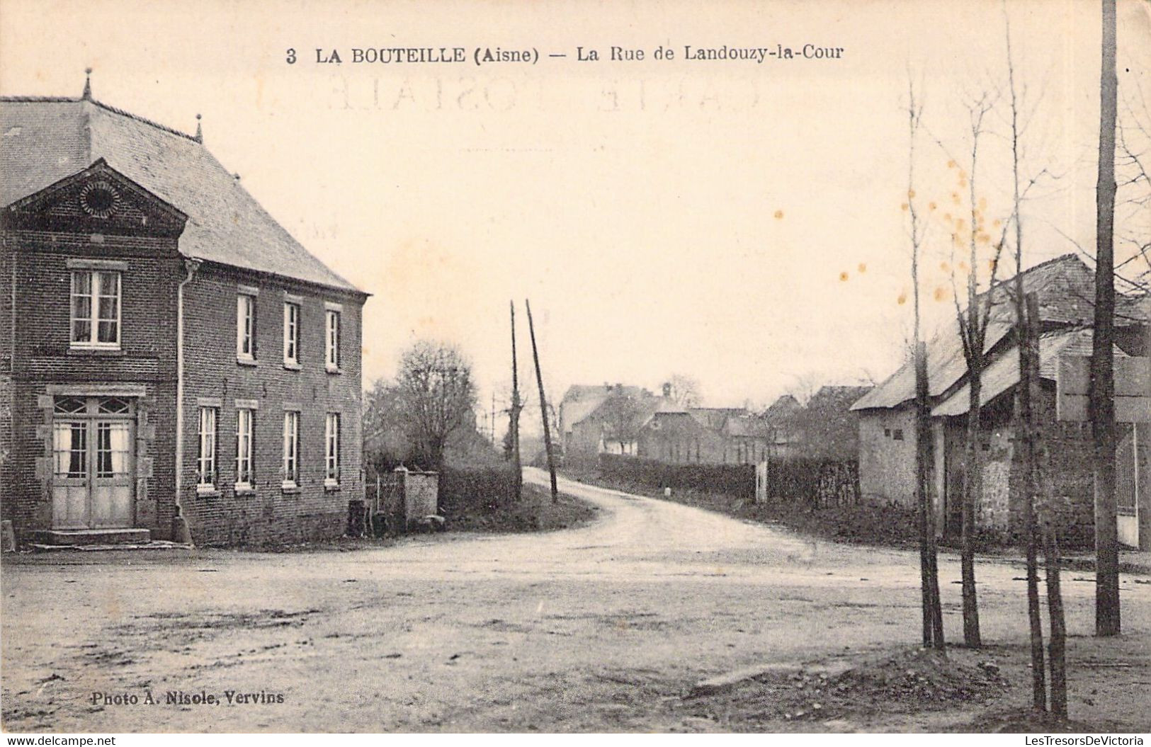 FRANCE - 02 - LA BOUTEILLE - La Rue De Landouzy La Cour - Ch COLAS - Carte Postale Ancienne - Autres & Non Classés