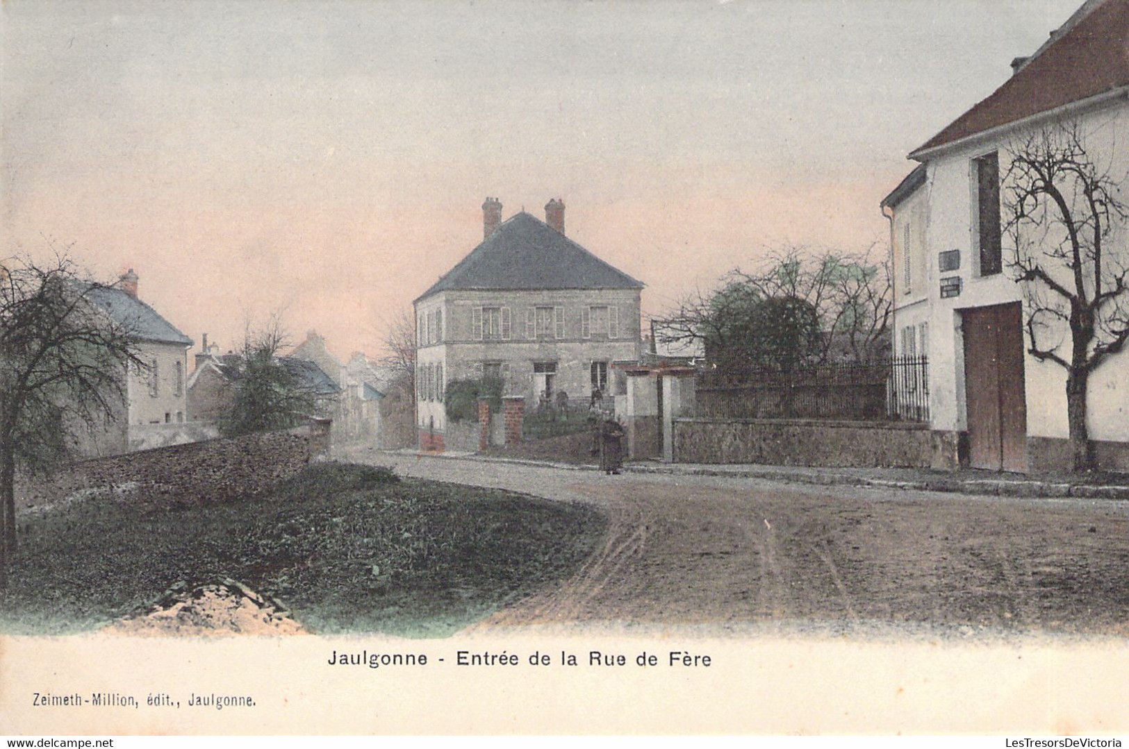 FRANCE - 02 - JAULGONNE - Entrée De La Rue De Fère - Zimeth Million Edit - Carte Postale Ancienne - Autres & Non Classés