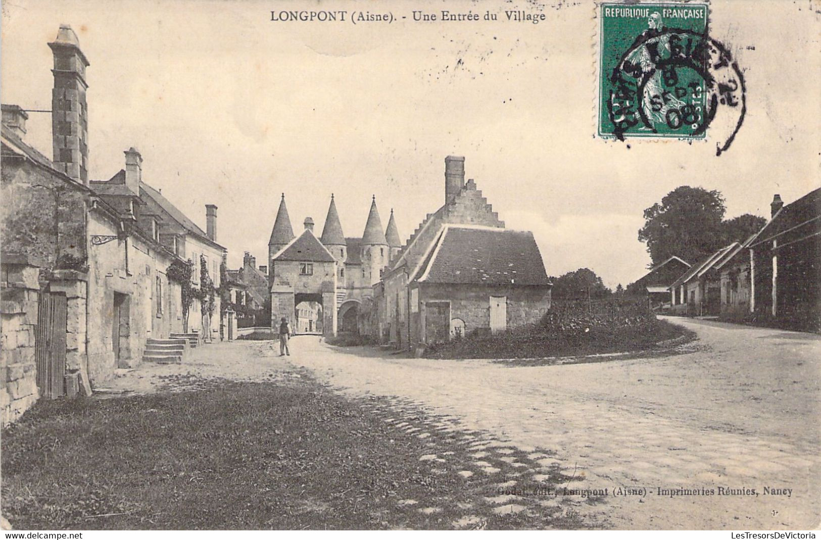 FRANCE - 02 - LONGPONT - Une Entrée Du Village - Carte Postale Ancienne - Sonstige & Ohne Zuordnung