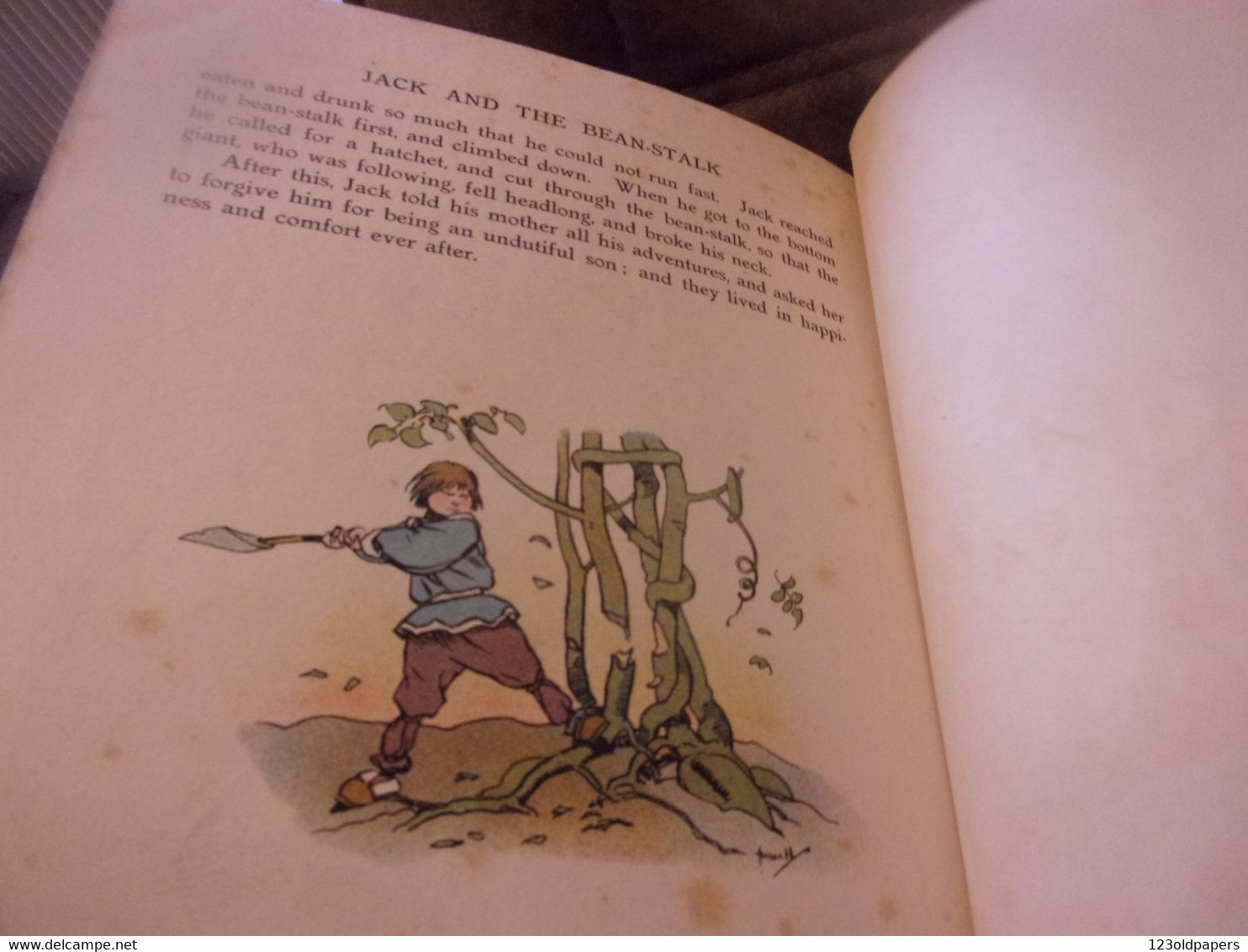 Antique Childrens Book JOHN HASALL LLUSTRATEUR CHAT  THE DEAR OLD NURSERY TALES