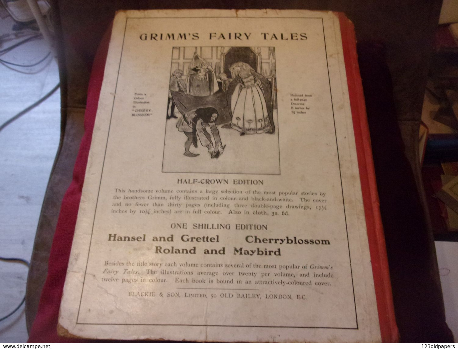 Antique Childrens Book JOHN HASALL LLUSTRATEUR CHAT  THE DEAR OLD NURSERY TALES