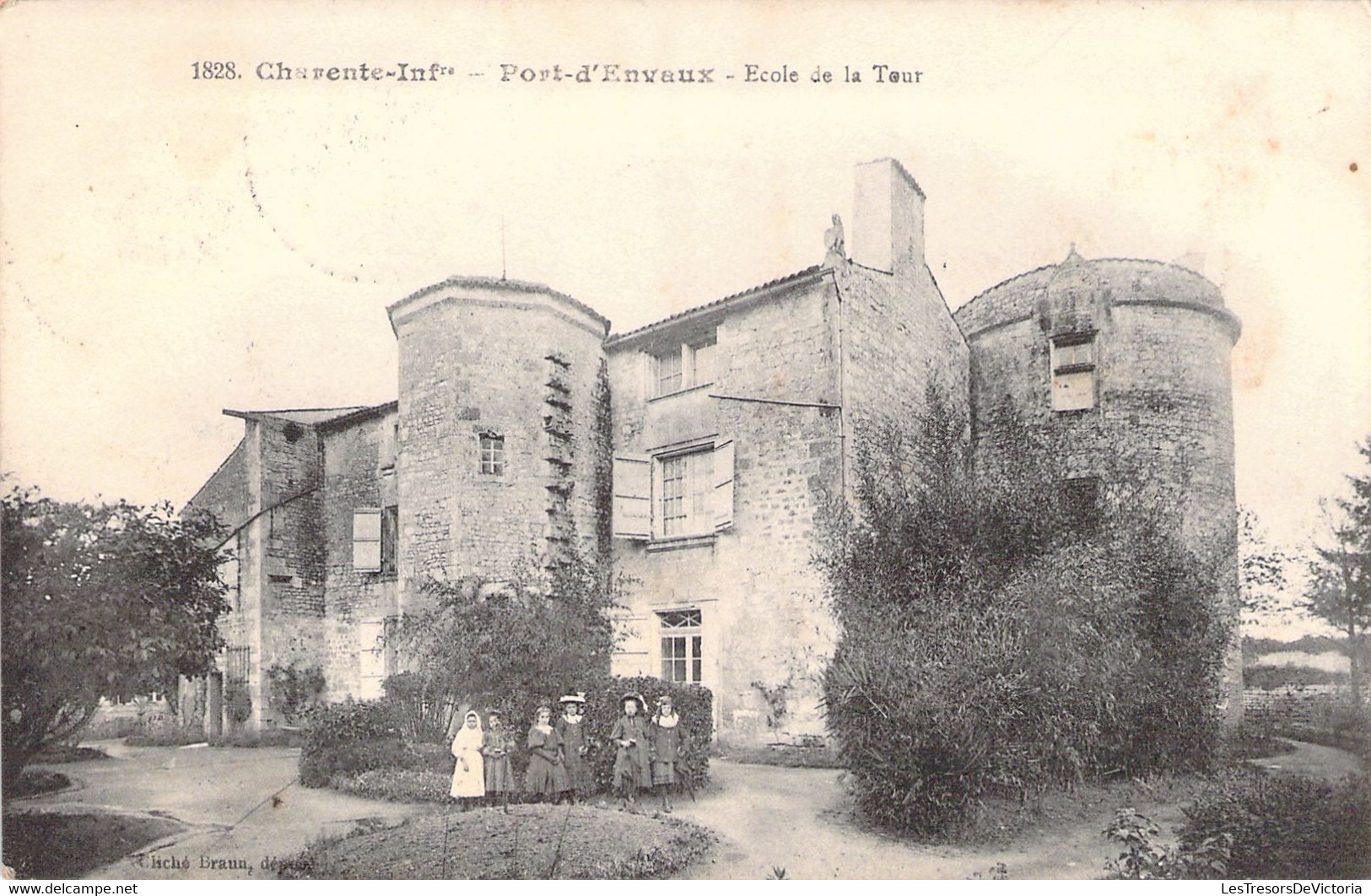 FRANCE - 17 - PORT D'ENVAUX - Ecole De La Tour - Carte Postale Ancienne - Andere & Zonder Classificatie