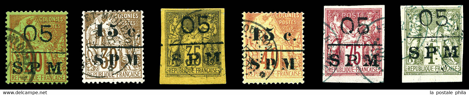 N°8/14, Série Complète (sf N°13), Les 6 Valeurs SUP (certificat)  Qualité: Oblitéré  Cote: 705 Euros - Used Stamps