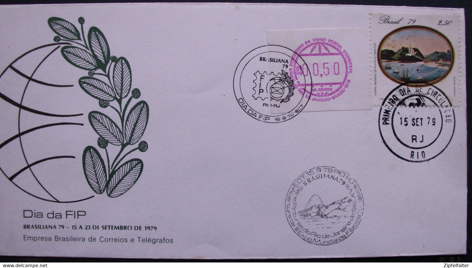 Brasilien. Sammlung Automatenmarken Mi. 1-2-3-4-5-6-7-8. ** Postfrisch-gestempelt-FDC-Briefe-Sätze. Siehe 16 Bilder. - Franking Labels