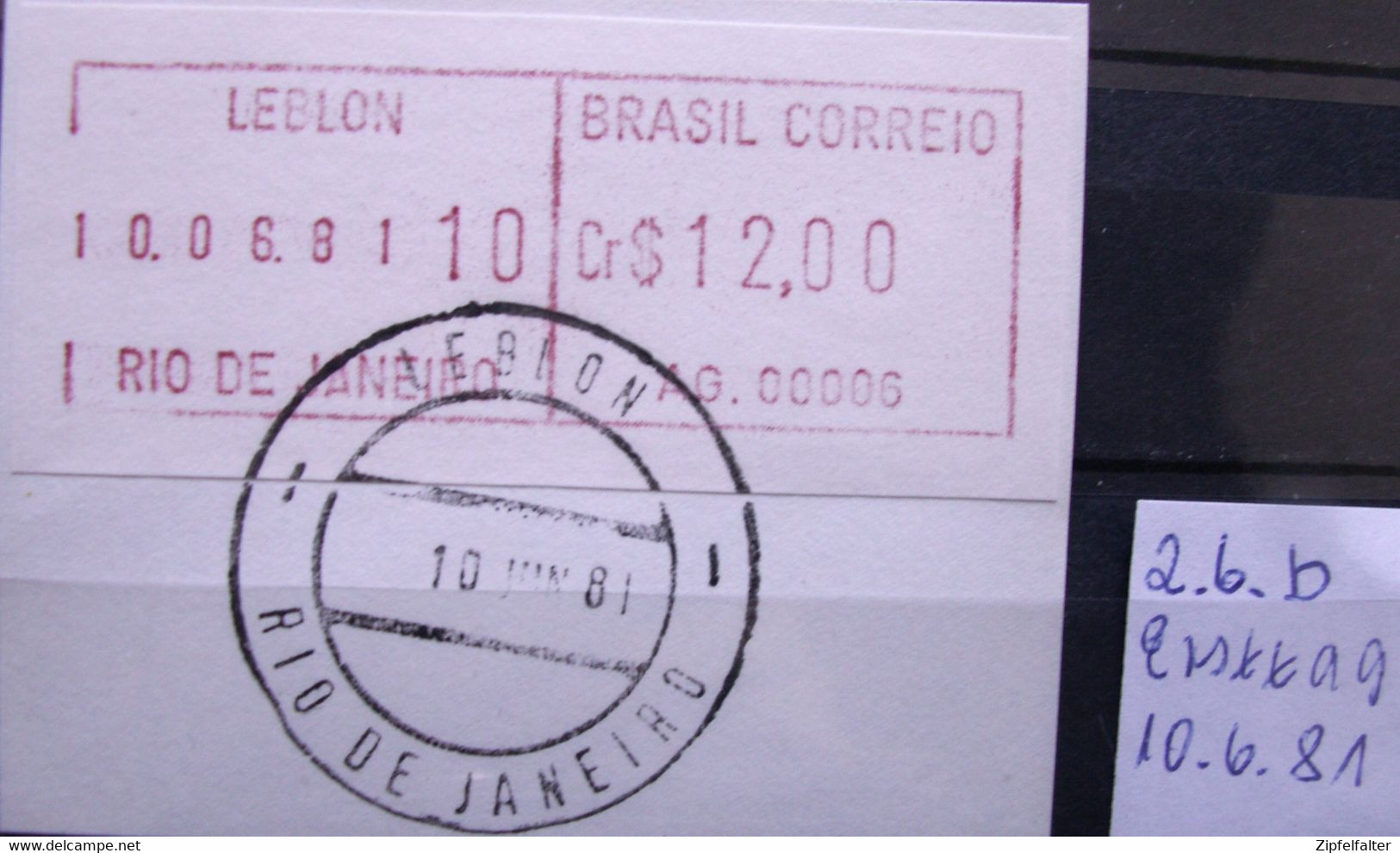 Brasilien. Sammlung Automatenmarken Mi. 1-2-3-4-5-6-7-8. ** postfrisch-gestempelt-FDC-Briefe-Sätze. Siehe 16 Bilder.