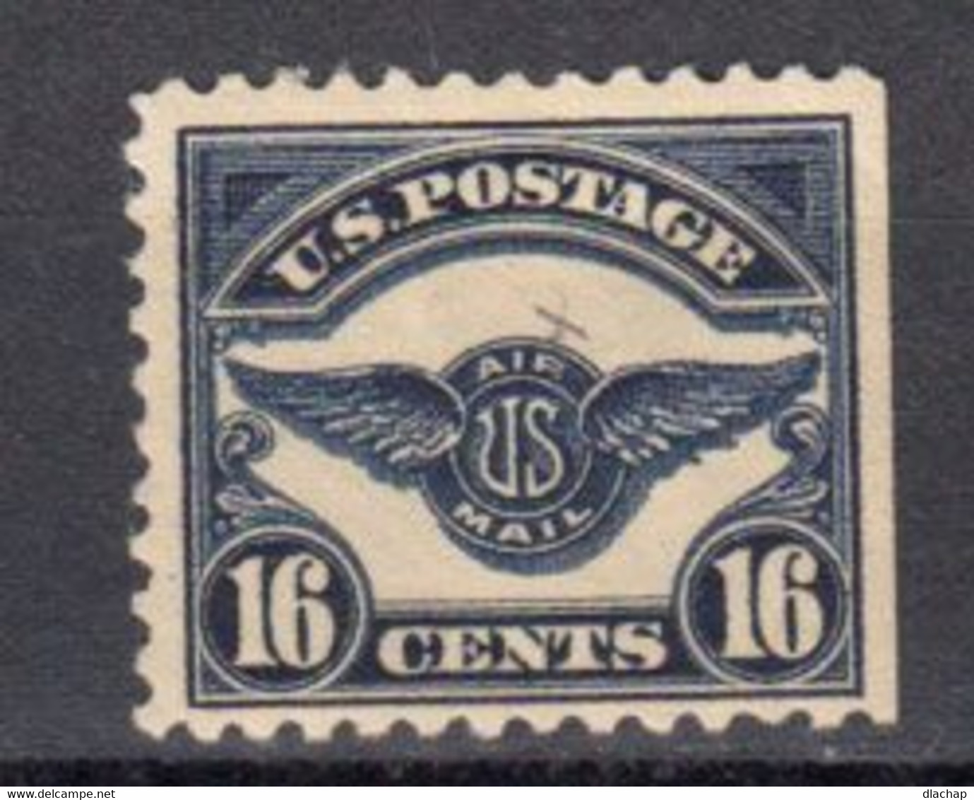 Etats Unis USA Poste Aerienne Yvert 5 * Neuf Avec Charniere. Insigne De La Poste Aerienne. Bord De Feuille - 1b. 1918-1940 Nuovi