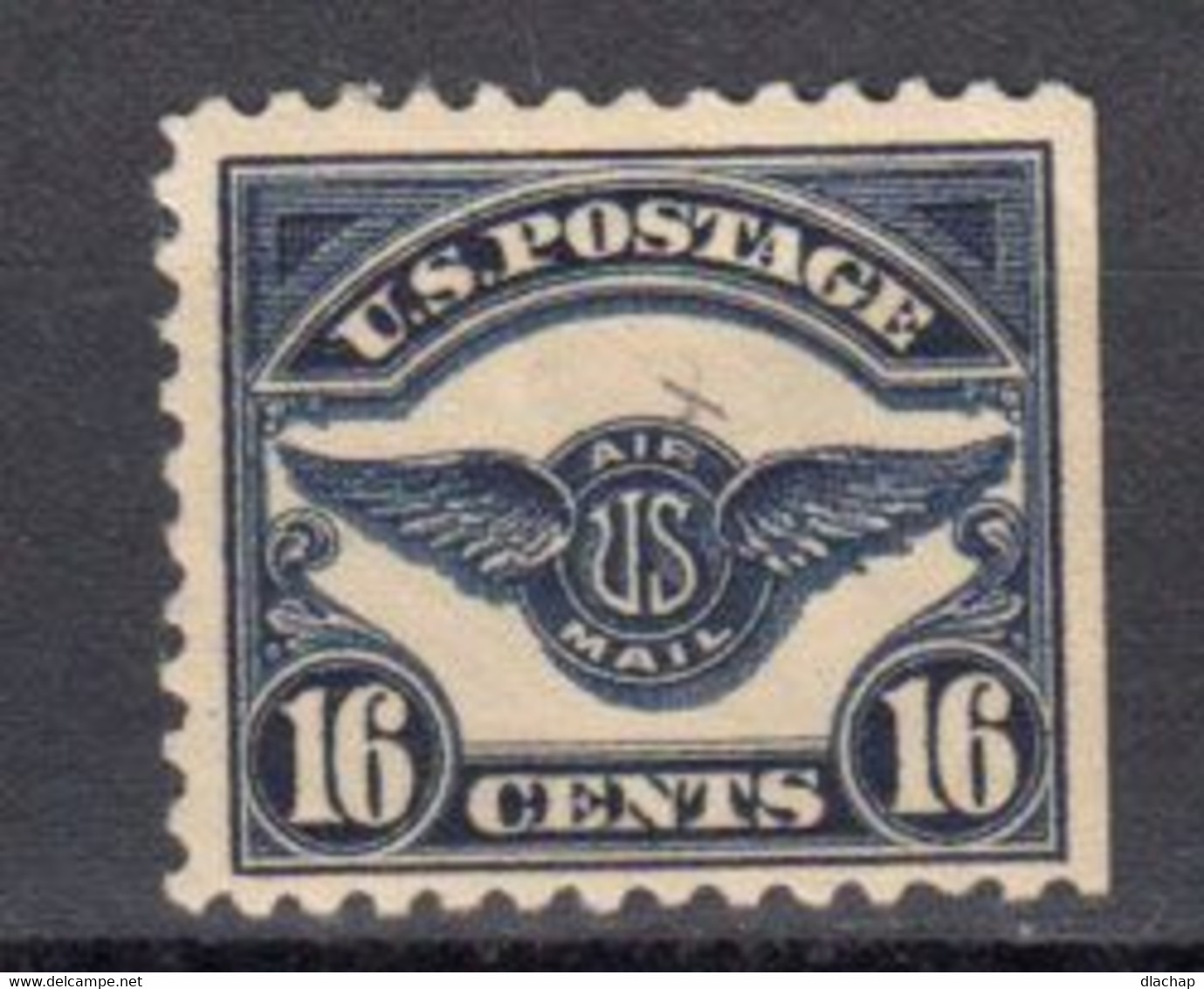 Etats Unis USA Poste Aerienne Yvert 5 * Neuf Avec Charniere. Insigne De La Poste Aerienne. Bord De Feuille - 1b. 1918-1940 Unused
