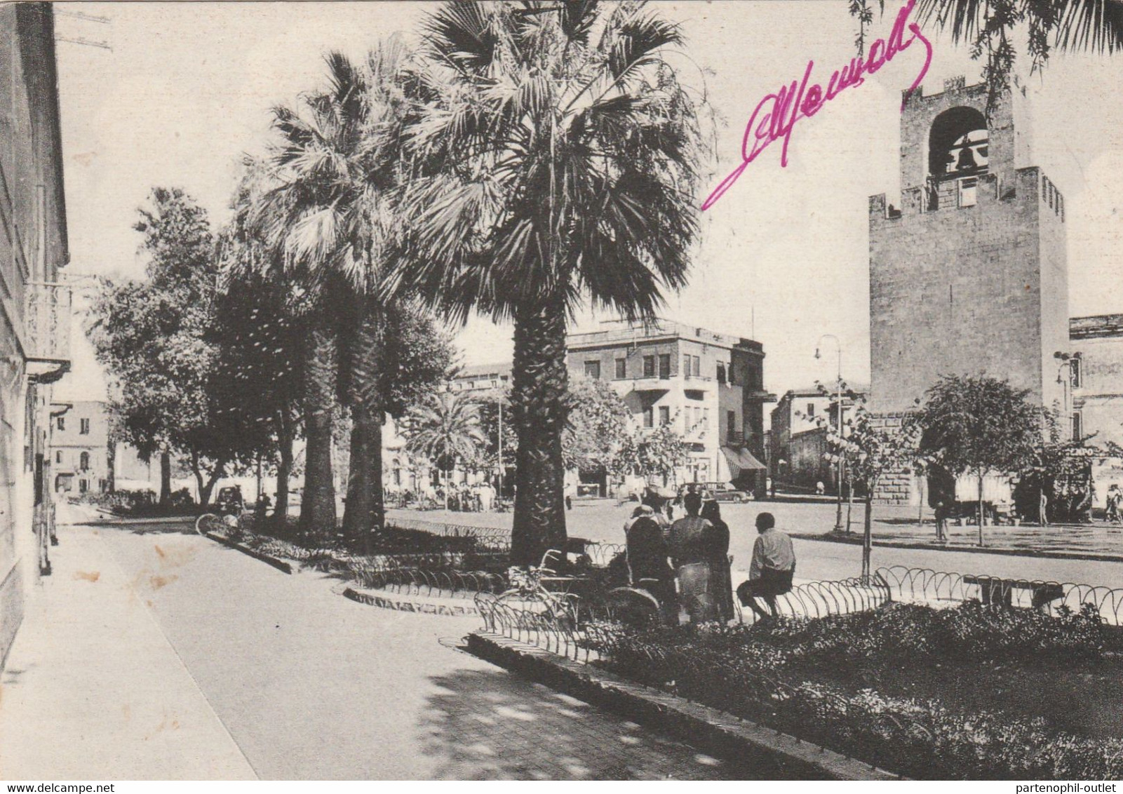 Cartolina - Postcard /   Viaggiata - Sent  / Oristano - Piazza Roma.  ( Gran Formato ) Viaggiata 06/06/1955 - Oristano