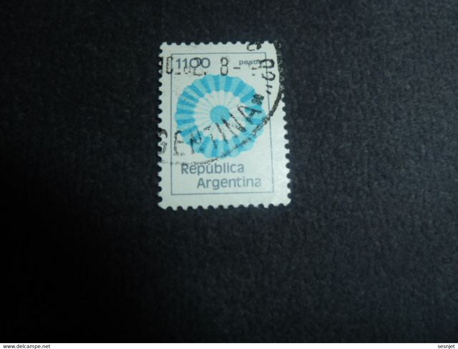 Republica Argentina - Rosace - 1100 Pesos - Yt 1280 - 1288 - Vert, Bleu-clair Et Bleu - Oblitéré - Année 1981 - - Gebraucht