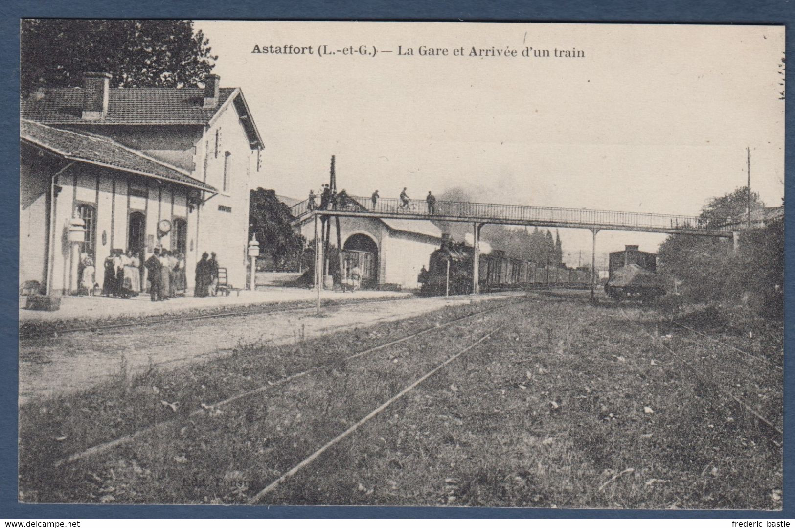 ASTAFFORT - La Gare Et Arrivée D'un Train - Astaffort