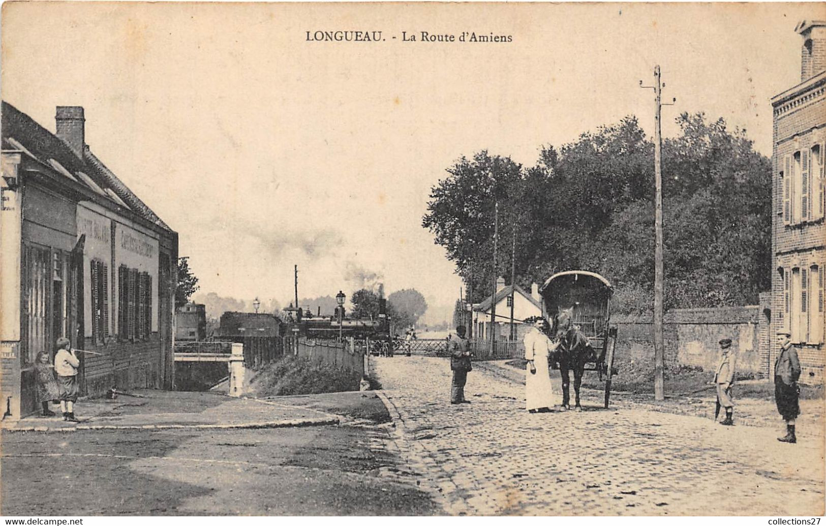 80-LONGUEAU- LA ROUTE D'AMIENS - Longueau