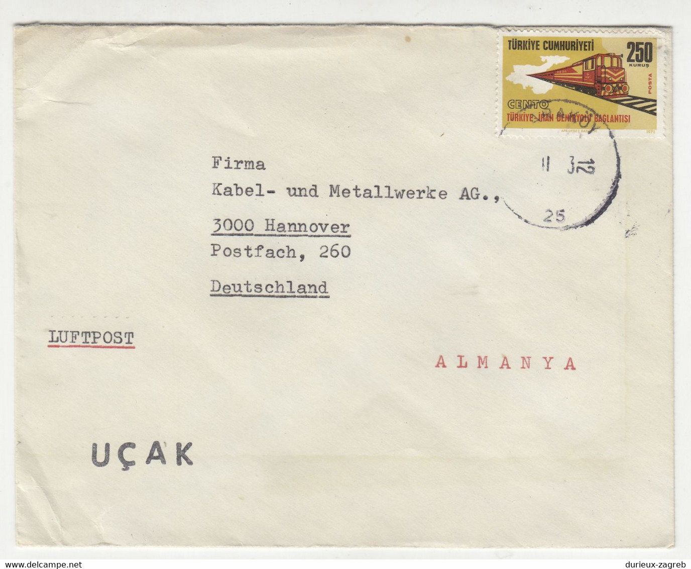 Turkey 5 Letter Covers Posted 1963-1986 To Austria/Germany B230301 - Brieven En Documenten