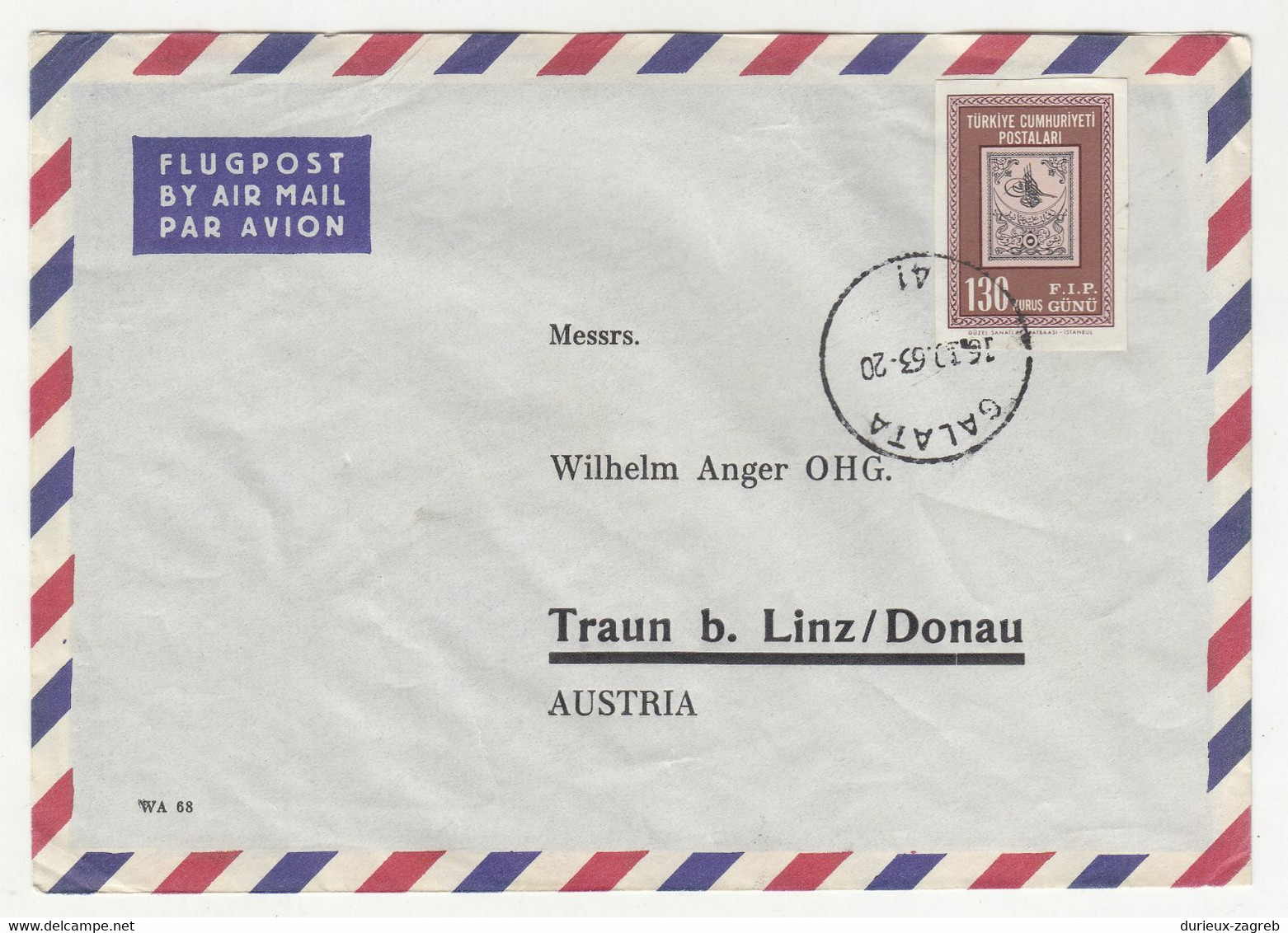 Turkey 5 Letter Covers Posted 1963-1986 To Austria/Germany B230301 - Cartas & Documentos