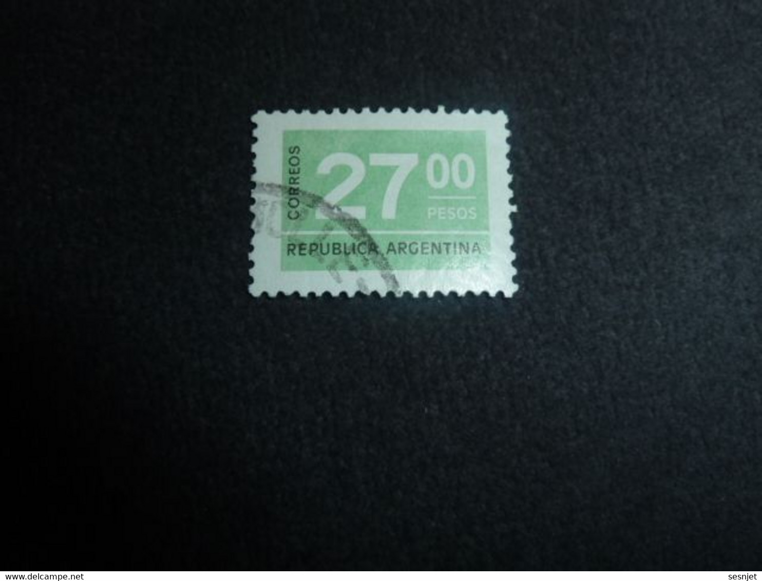 Republica Argentina - Val 27.00 Pesos - Yt 1045 - Vert Et Noir - Oblitéré - Année 1976 - - Used Stamps