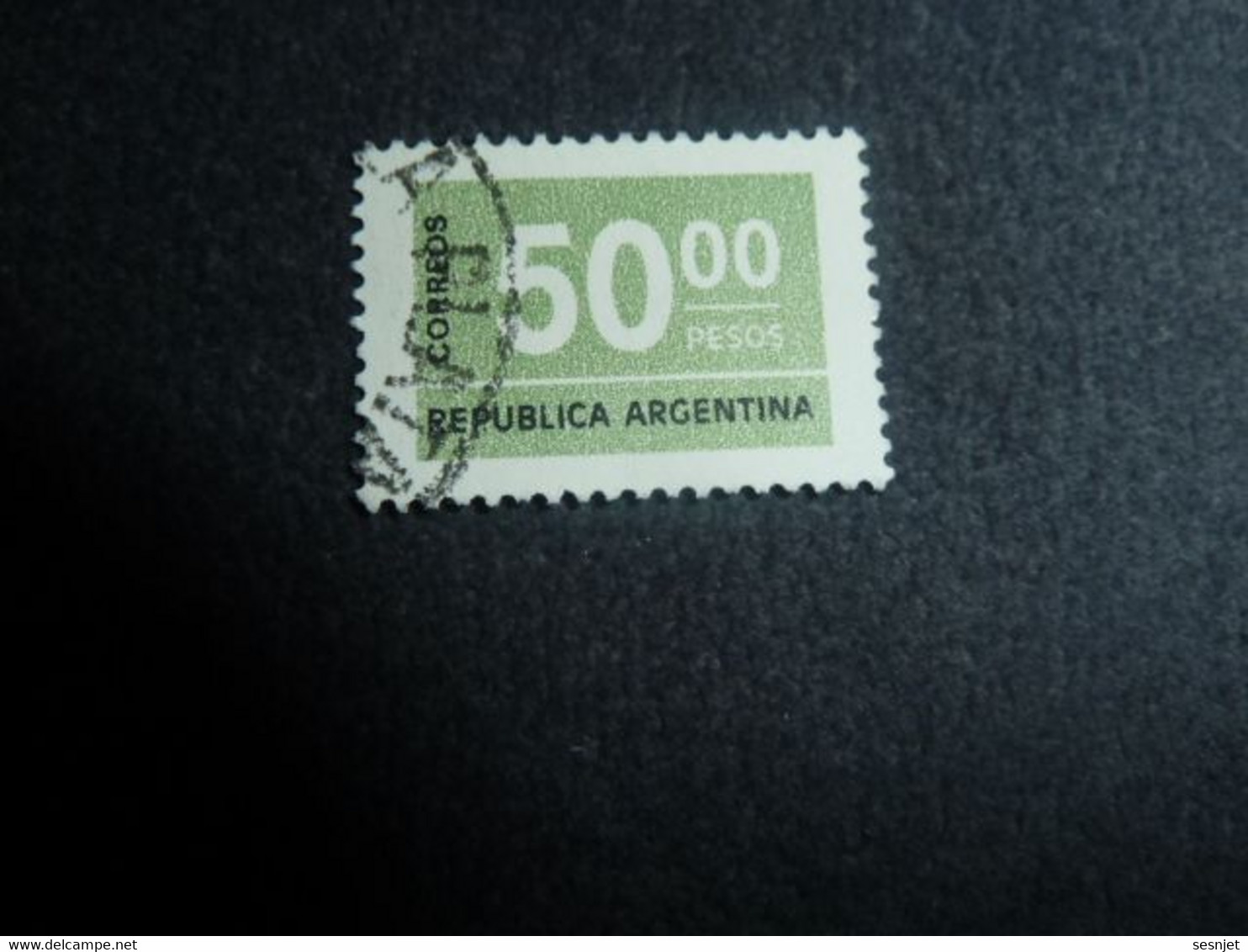 Republica Argentina - Val 50.00 Pesos - Yt 1067 - Olive Et Noir - Oblitéré - Année 1976 - - Used Stamps