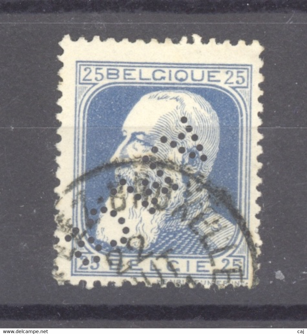 BE 0233  -  Belgique  :  COB 76  (o)     Perfin : A.M. C° - 1863-09