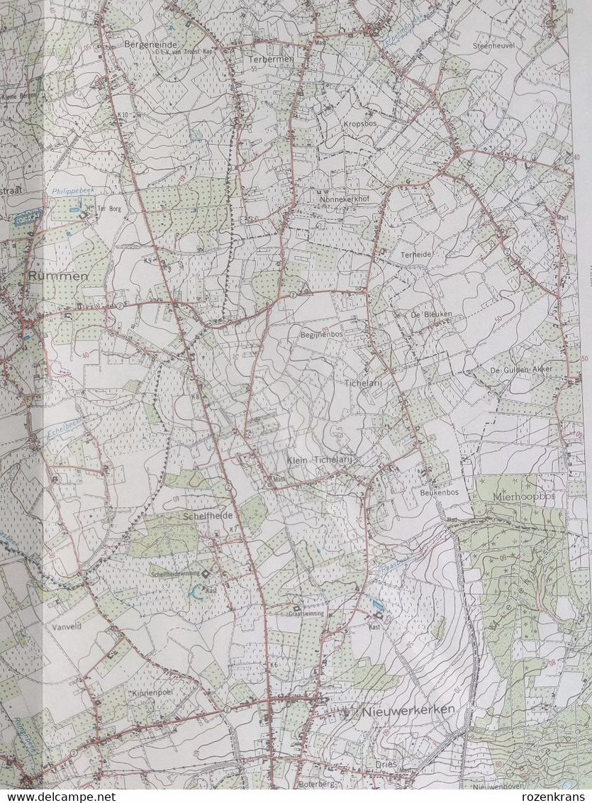 Topografische Kaart 1962 STAFKAART Zoutleeuw Rummen Ransberg Geetbets Nieuwerkerken Runkelen Kortenaken Hageland - Cartes Topographiques