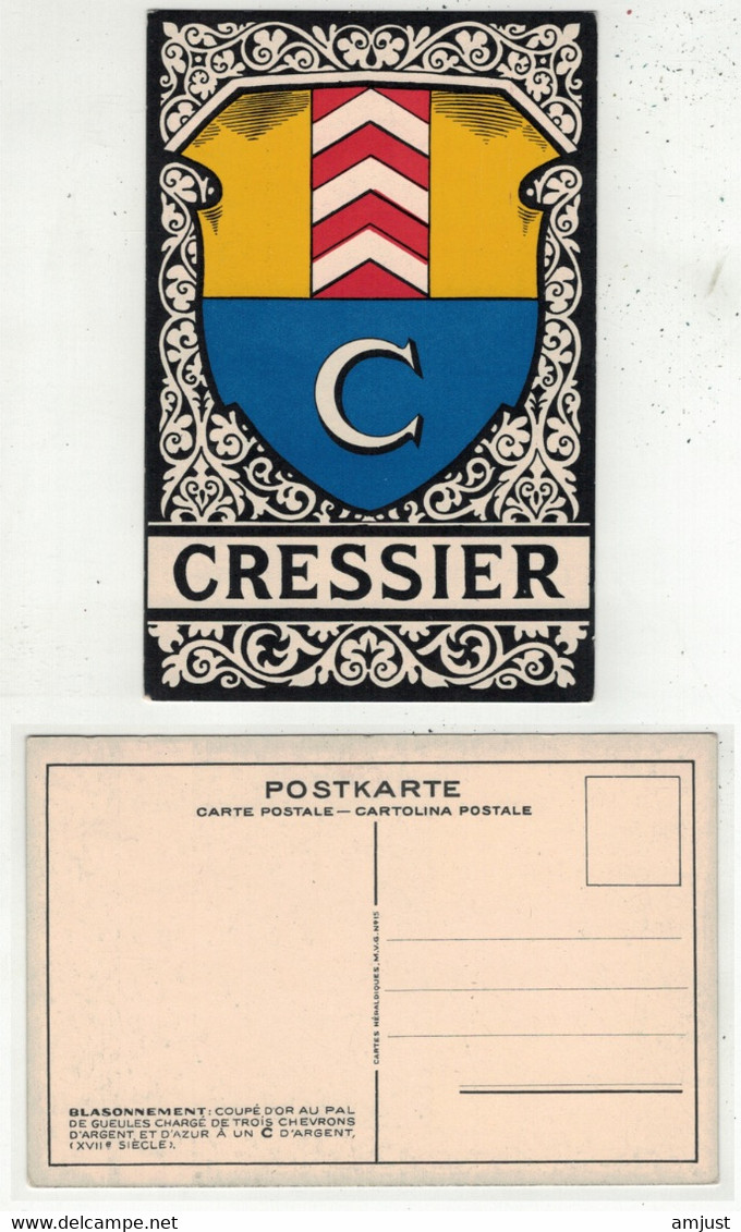 Suisse // Schweiz // Switzerland // Neuchâtel // Cressier ,blason De La Commune - Cressier