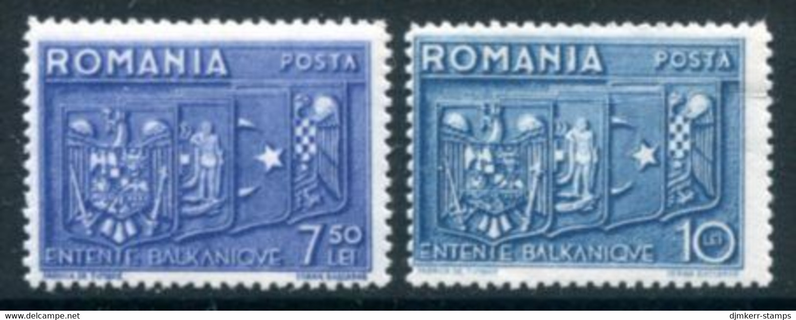 ROMANIA 1938 Balkan Entente MNH / **  Michel 547-48 - Nuovi