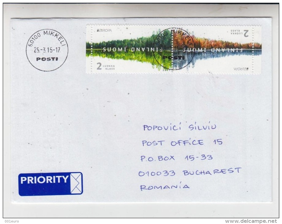 FINLAND 2011: EUROPA CEPT Cover Circulated To Romania - Envoi Enregistre! Registered Shipping! - Collections