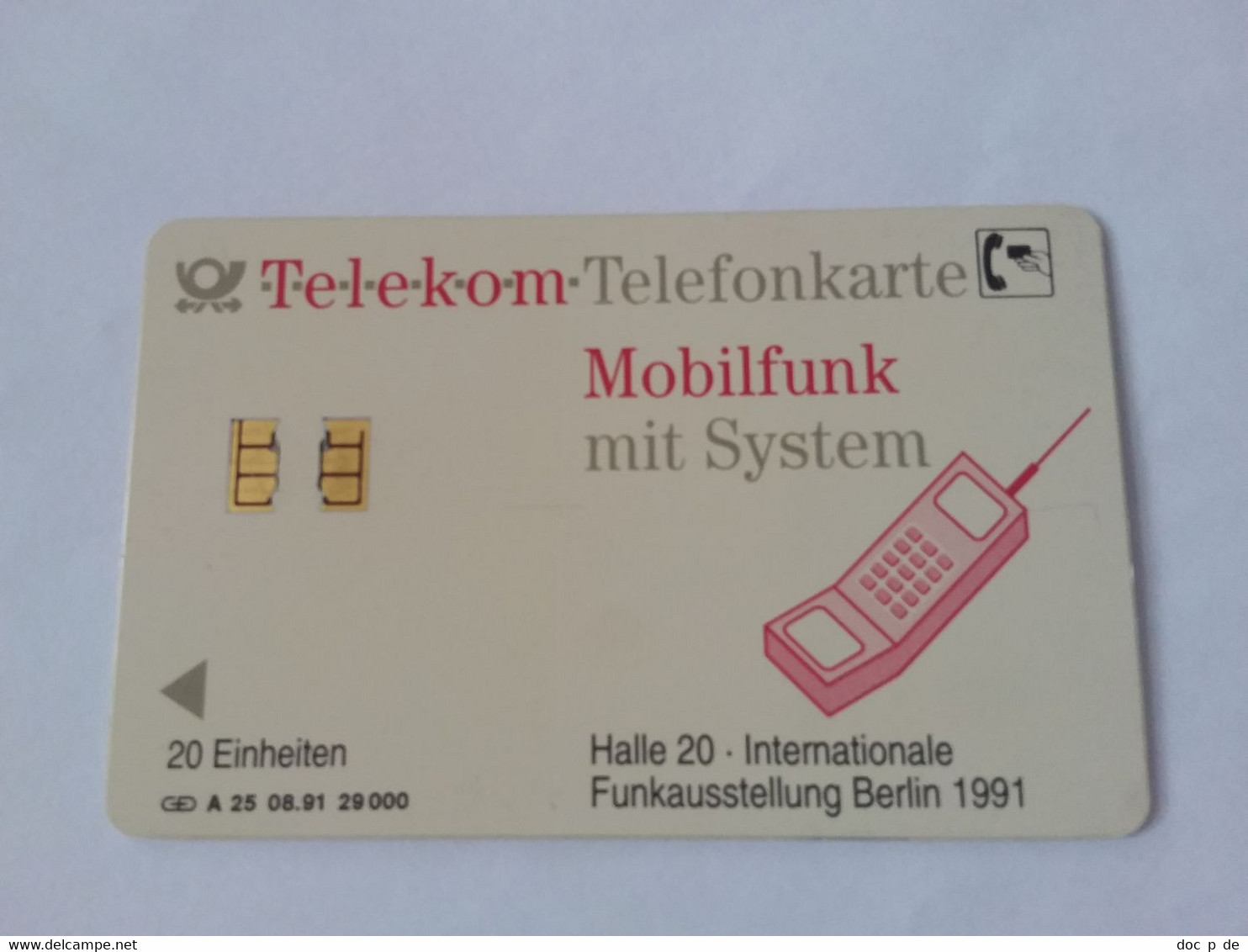 Germany - A 25/91 - Verbindungen - Mobilfunk Mit System - Antenne - A + AD-Series : Publicitaires - D. Telekom AG