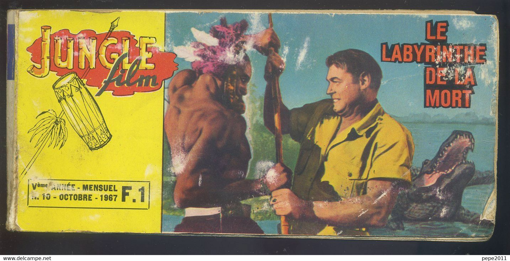 Mini-Poche - Jungle Film N°10 - Le Labyrinthe De La Mort Avec Johnny Weissmuller Et Buster Crabbe - Petit Format