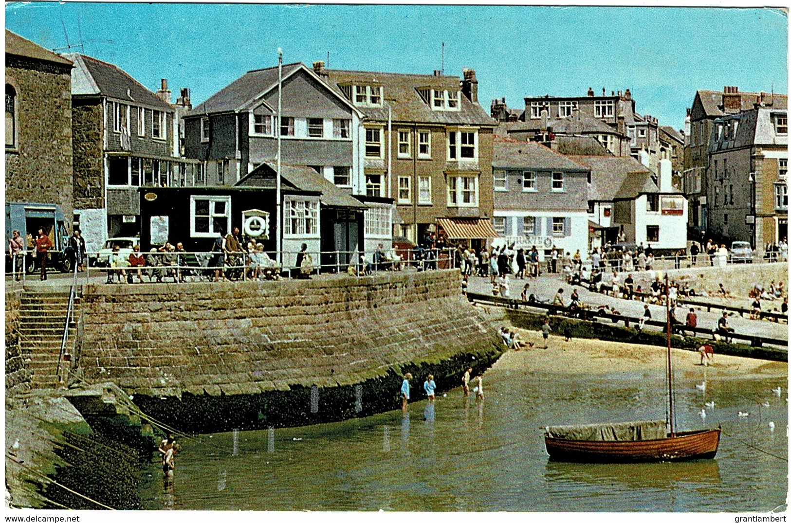 The Sloop Inn, St. Ives Harbour, Cornwall - Posted To Australia 1973 With Stamp - St.Ives