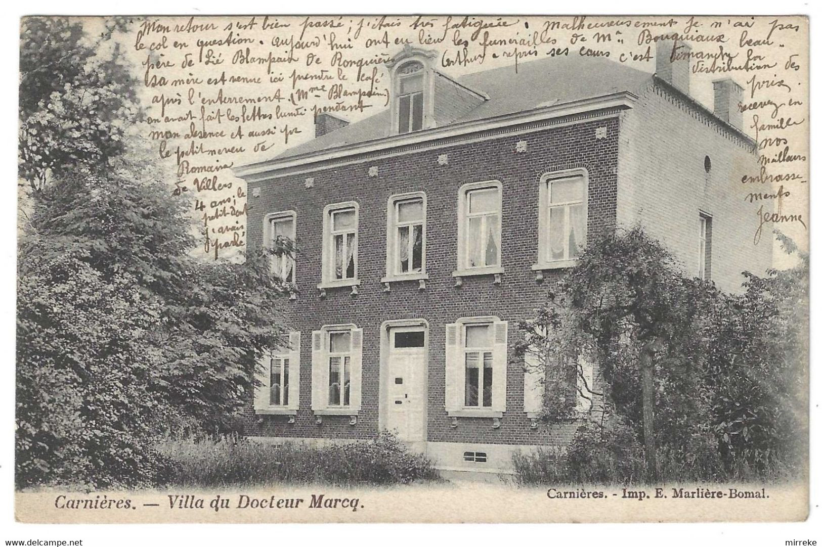 @D2@  -  CARNIERES  -  Villa Du Docteur Marcq  -  Zie / Voir Scan's - Morlanwelz