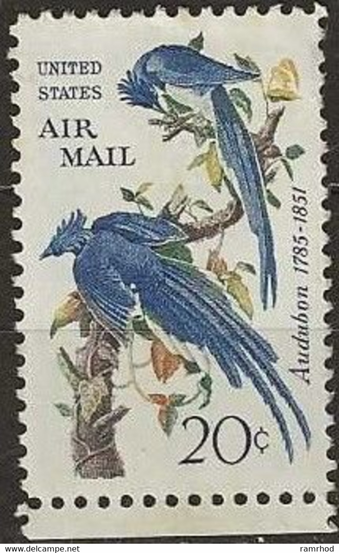 USA 1967 Air - 20c Columbia Jays By Audubon MH - 3b. 1961-... Neufs