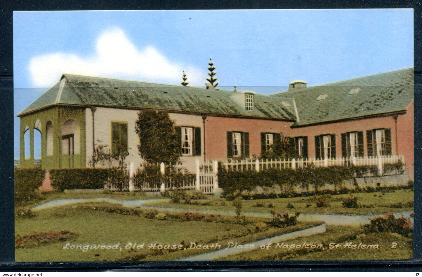 SAINTE HELENE - St. HELENA - Longwood Old House, Death Place Of NAPOLEON (carte Vierge) - Sainte-Hélène