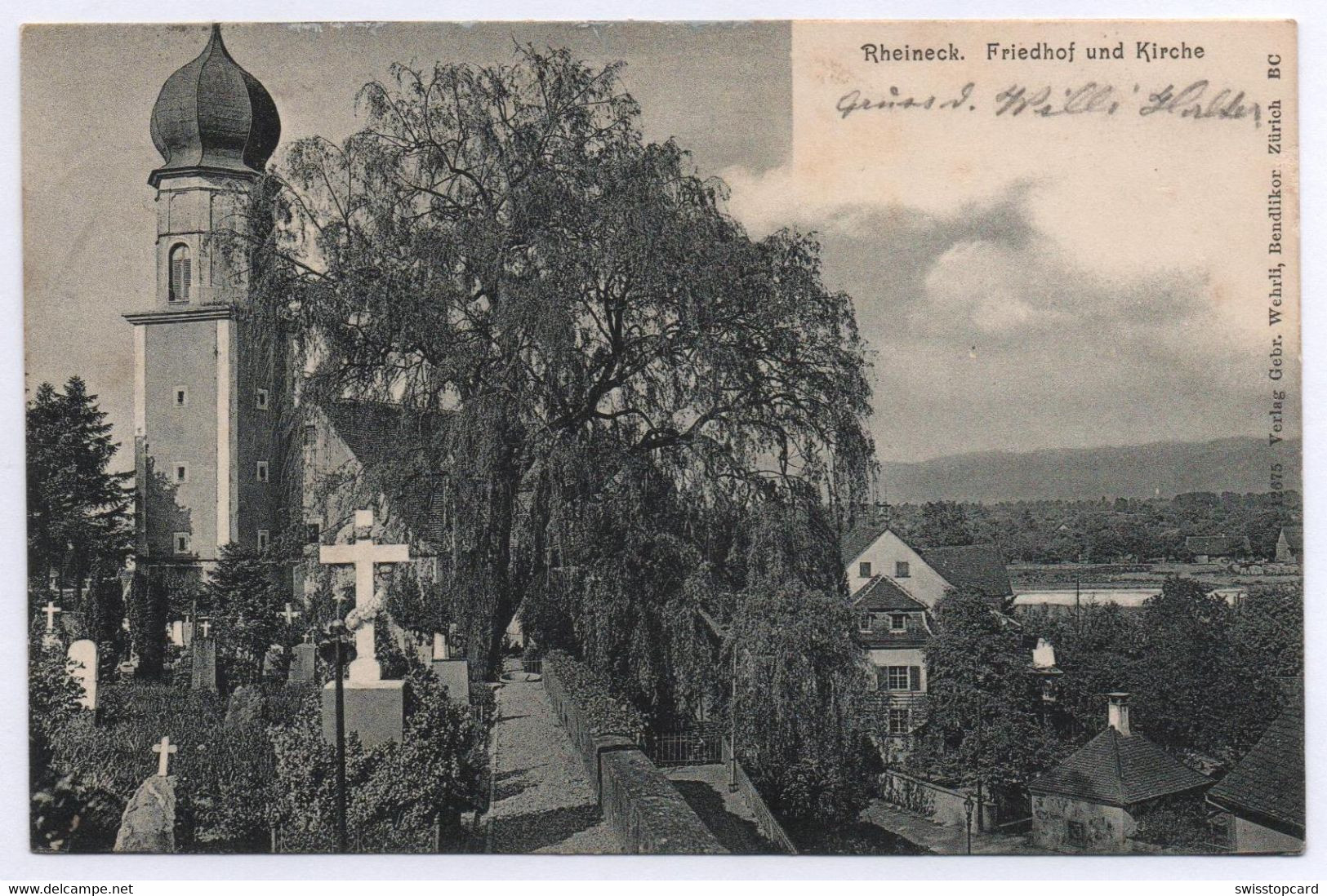 RHEINECK Friedhof Und Kirche Gel. 1907 N. Erlen Andwil - Rheineck