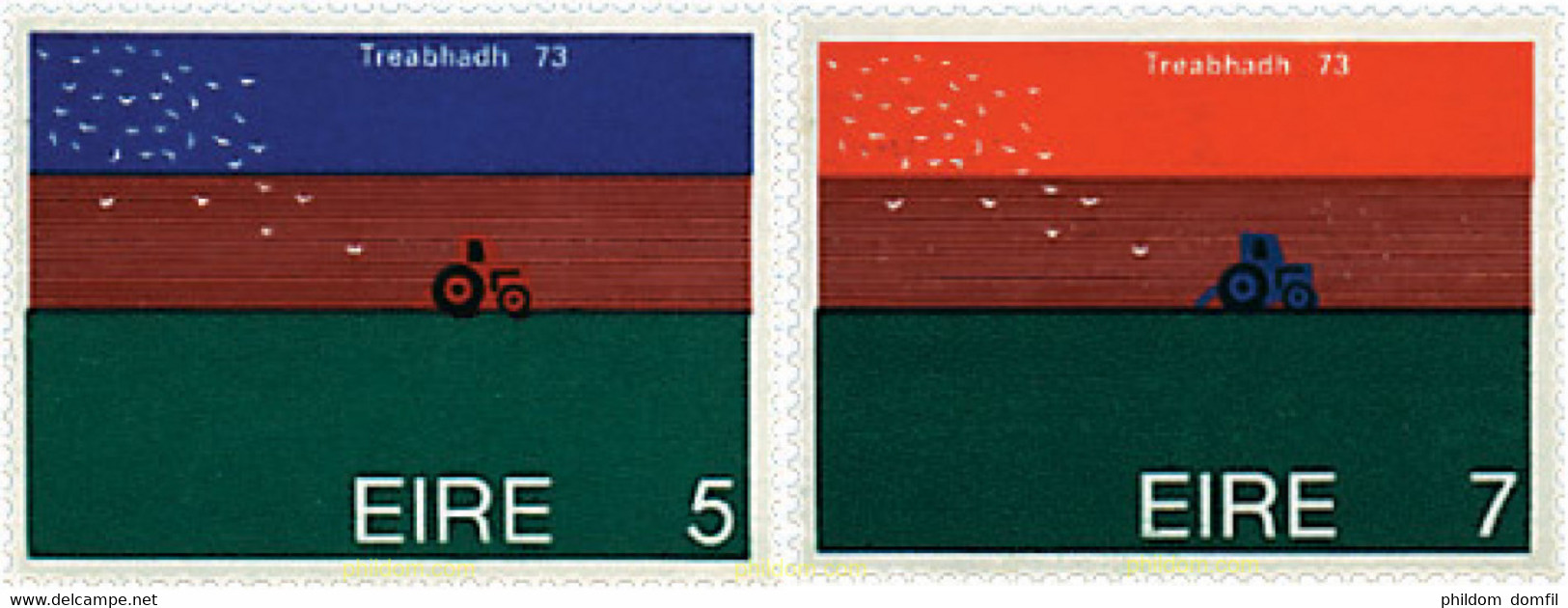 41988 MNH IRLANDA 1973 CAMPEONATOS DEL MUNDO DE ARADO - Lots & Serien