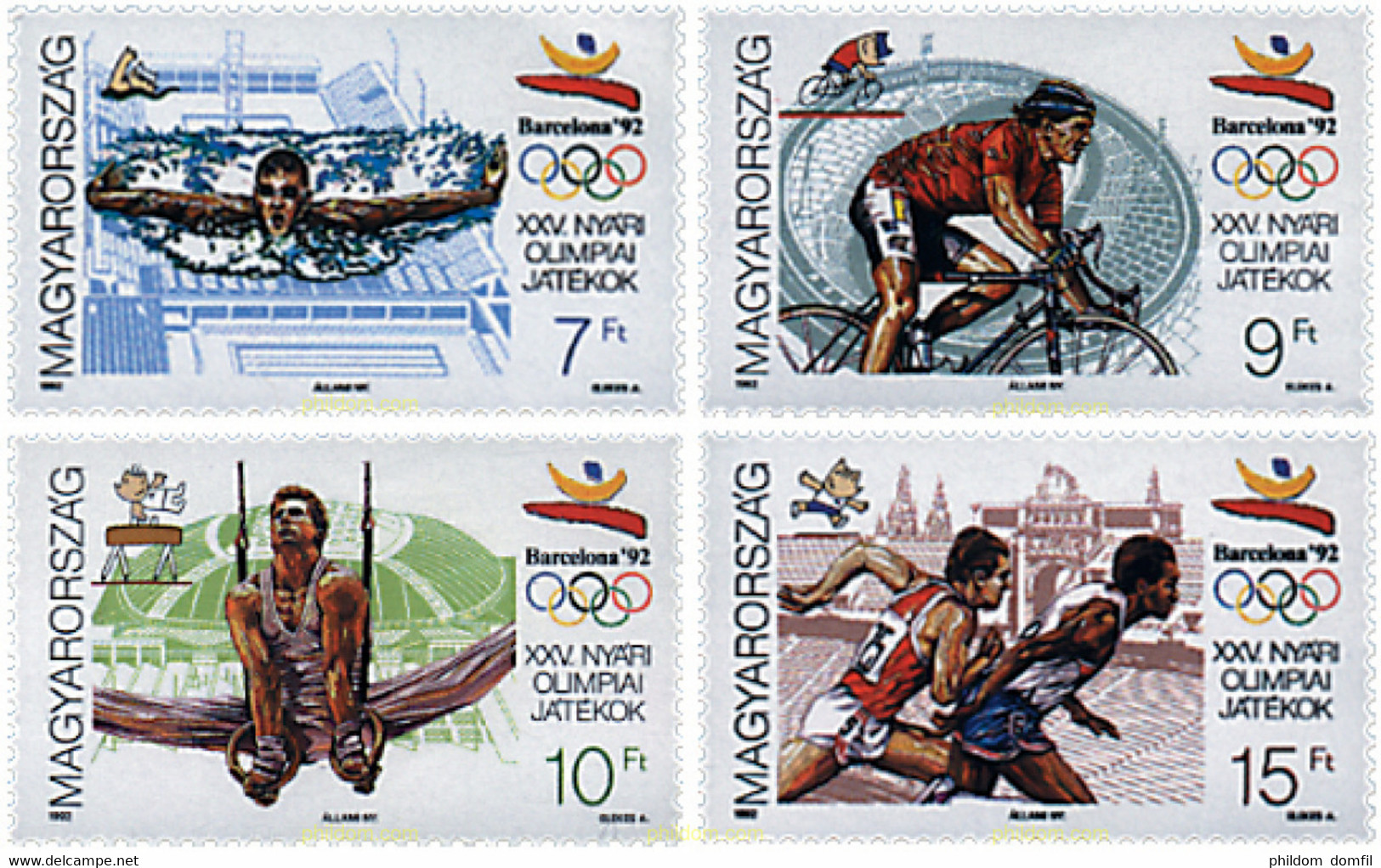 26560 MNH HUNGRIA 1992 25 JUEGOS OLIMPICOS VERANO BARCELONA 1992 - Gebruikt