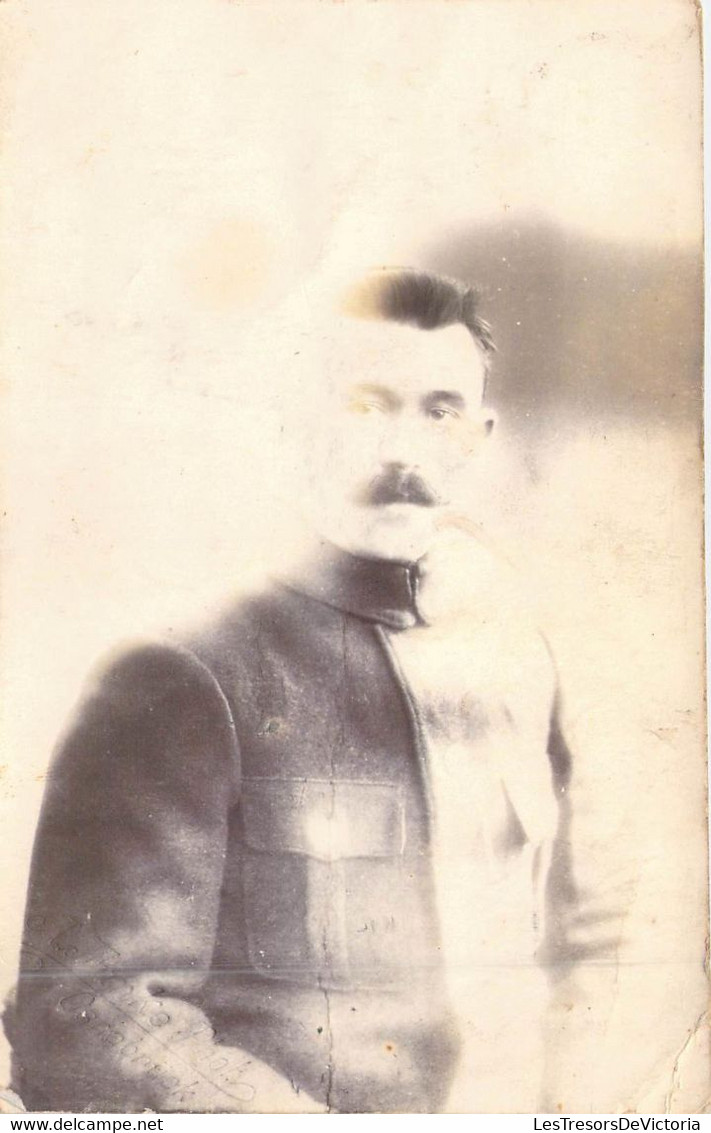 Photographie - Militaria - Portrait - Uniforme - Militaire - Moustache - Carte Postale Ancienne - Photographs