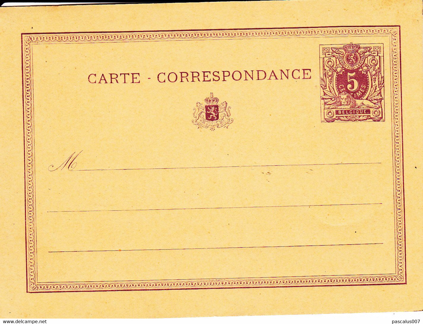 B01-419 Carte Postale Vierge Entier Postal N° 3 - Cartoline Piroscafi