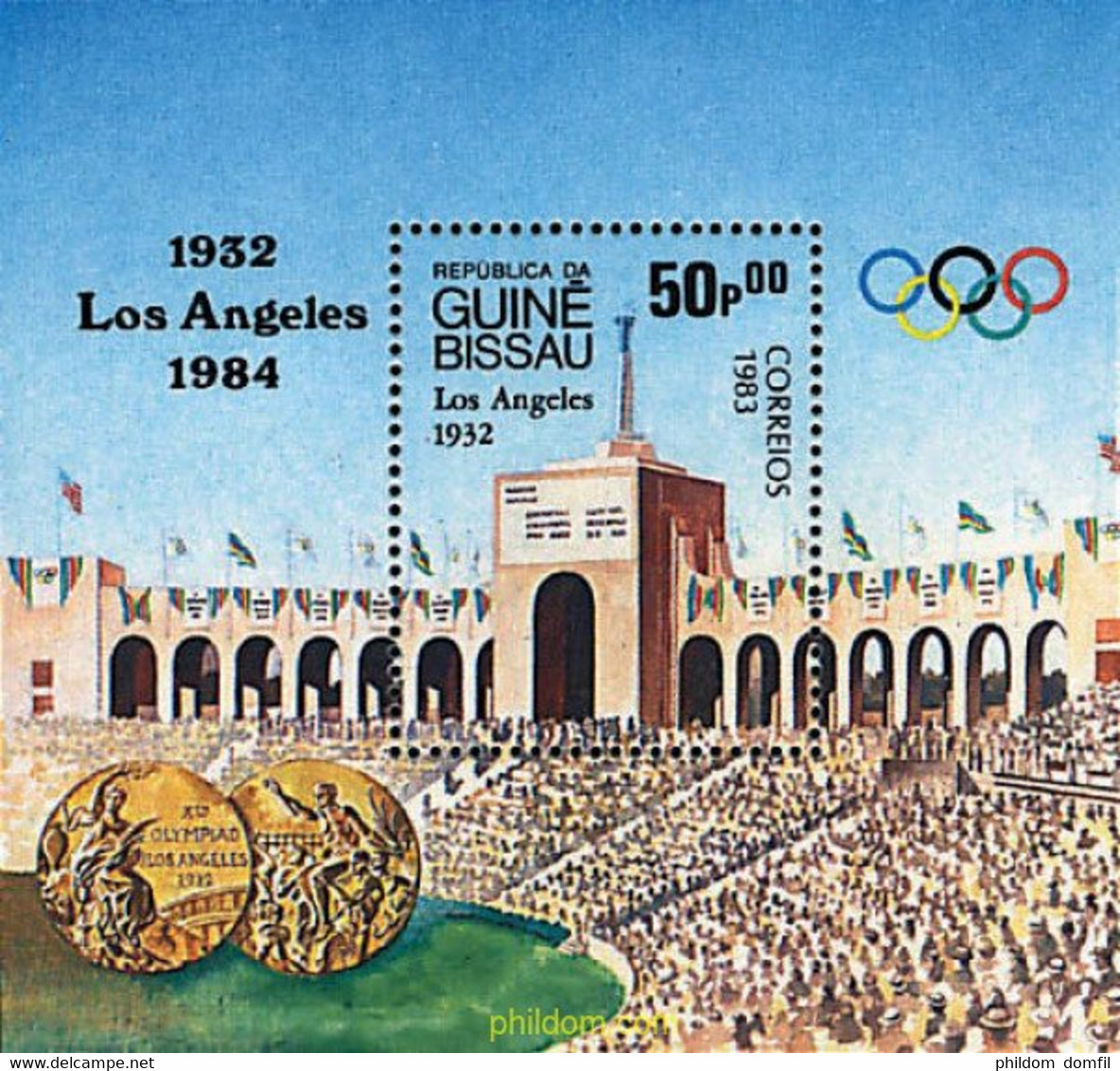 69670 MNH GUINEA BISSAU 1983 23 JUEGOS OLIMPICOS VERANO LOS ANGELES 1984 - Ete 1932: Los Angeles