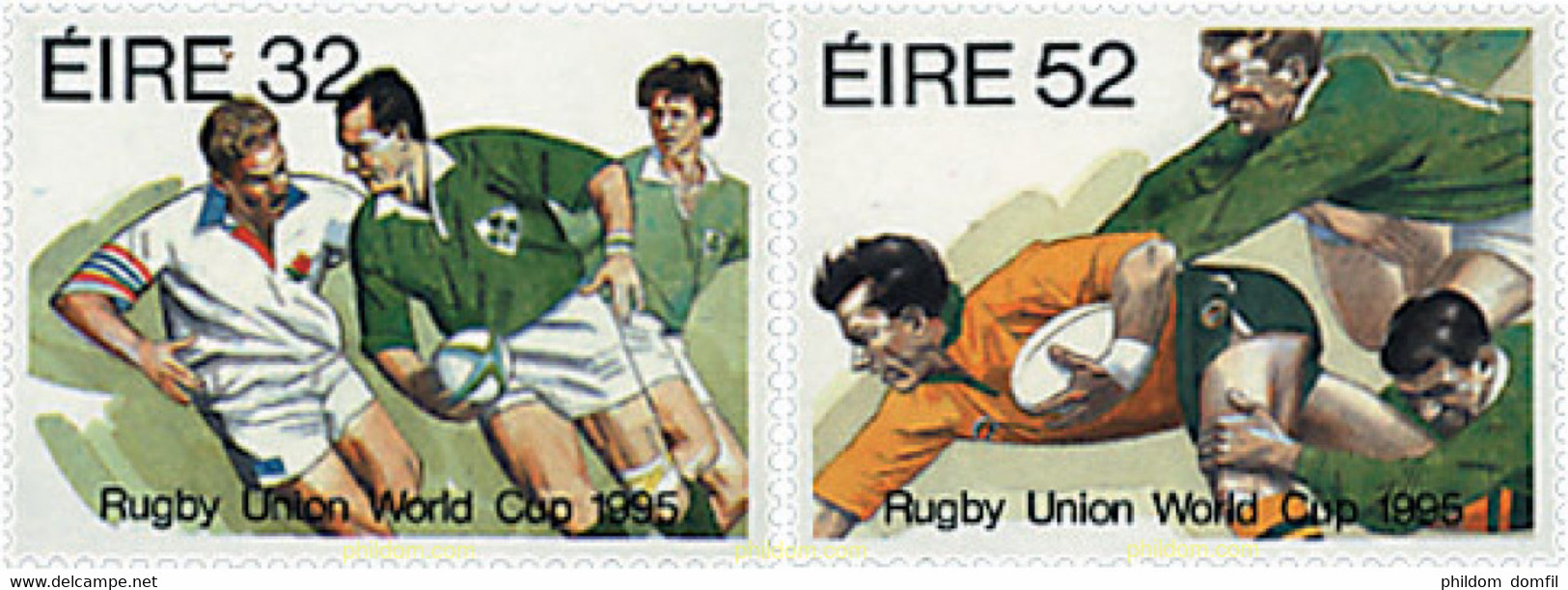 66785 MNH IRLANDA 1995 COPA DEL MUNDO DE RUGBY EN IRLANDA - Collections, Lots & Séries