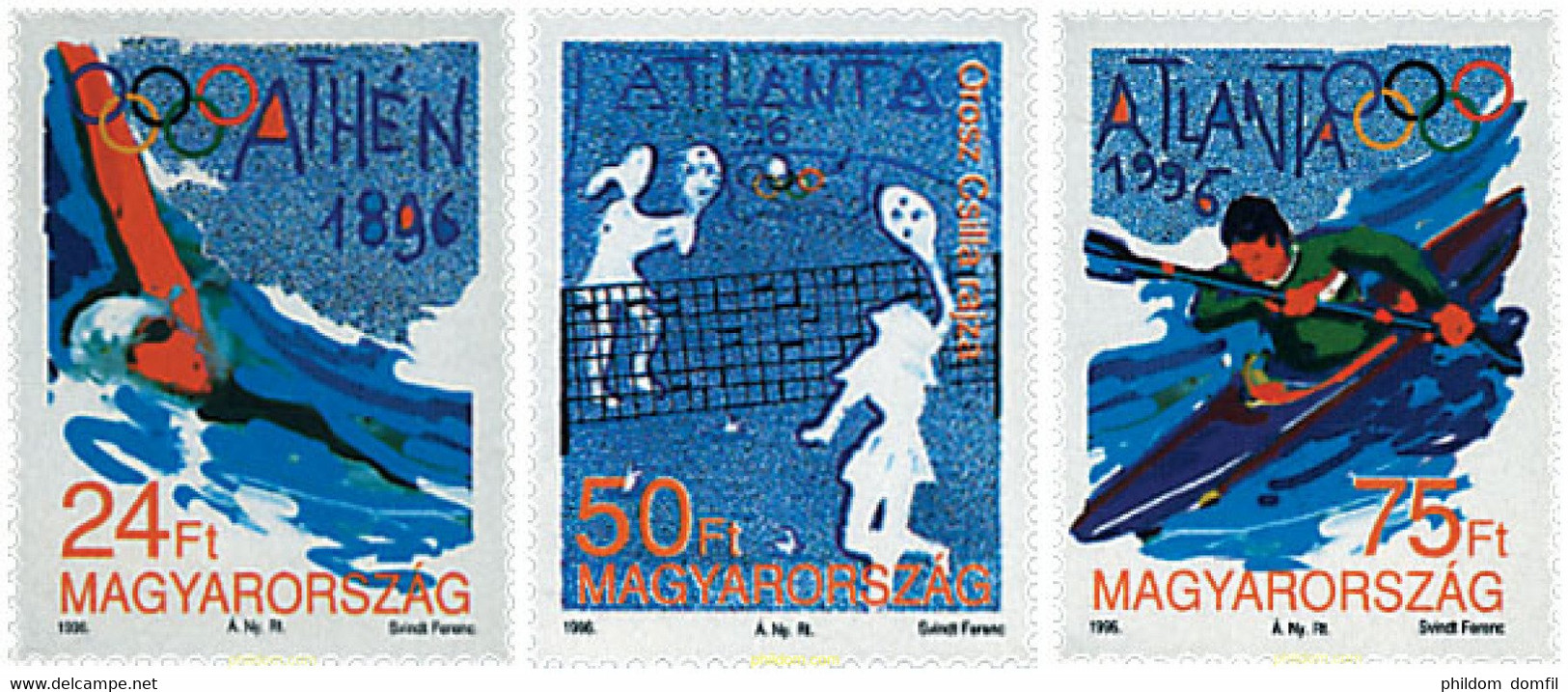 64355 MNH HUNGRIA 1996 26 JUEGOS OLIMPICOS VERANO ATLANTA 1996 - CENTENARIO DE LOS JUEGOS OLIMPICOS - Bádminton