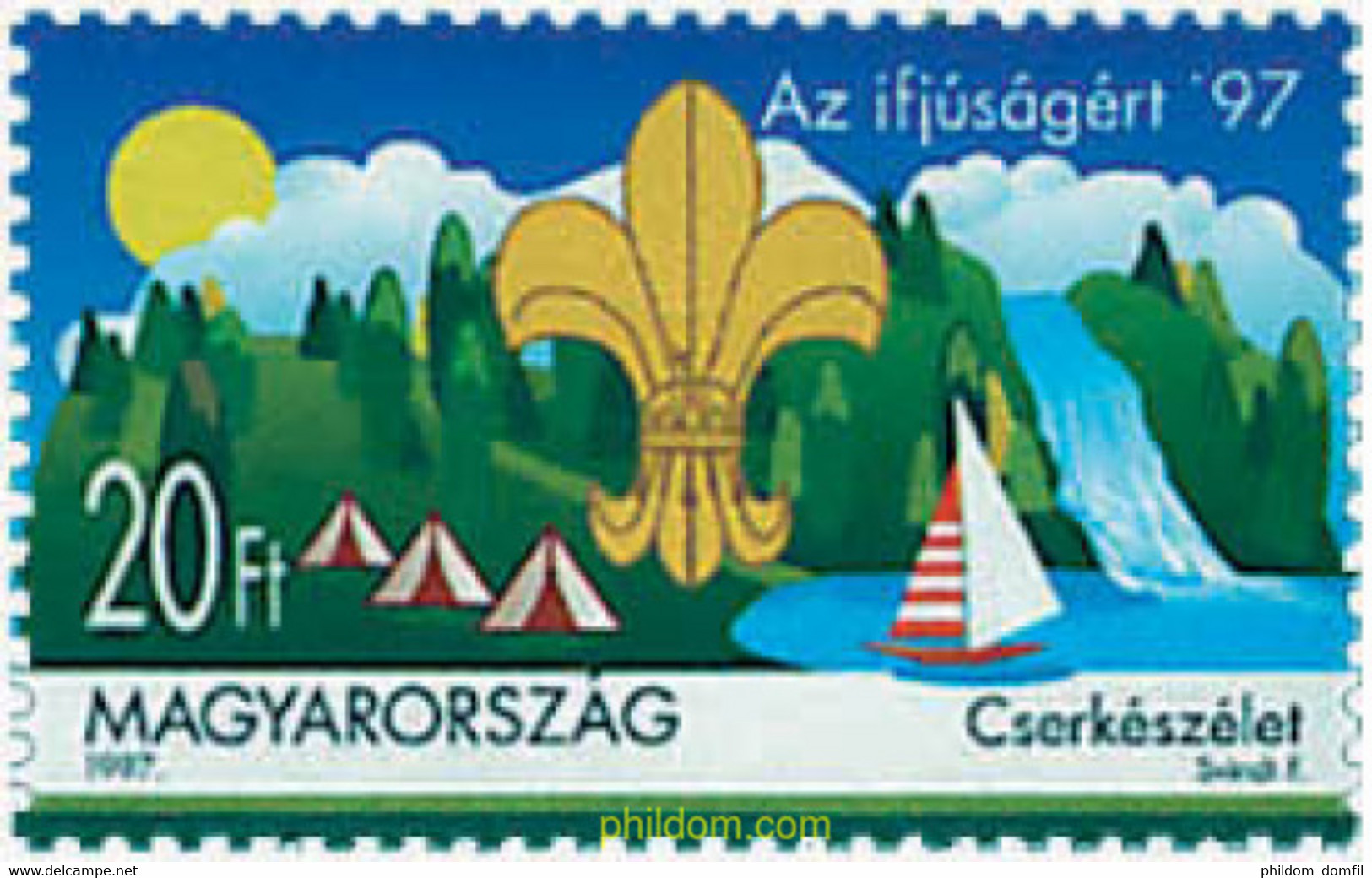 38199 MNH HUNGRIA 1997 ESCULTISMO - Gebruikt