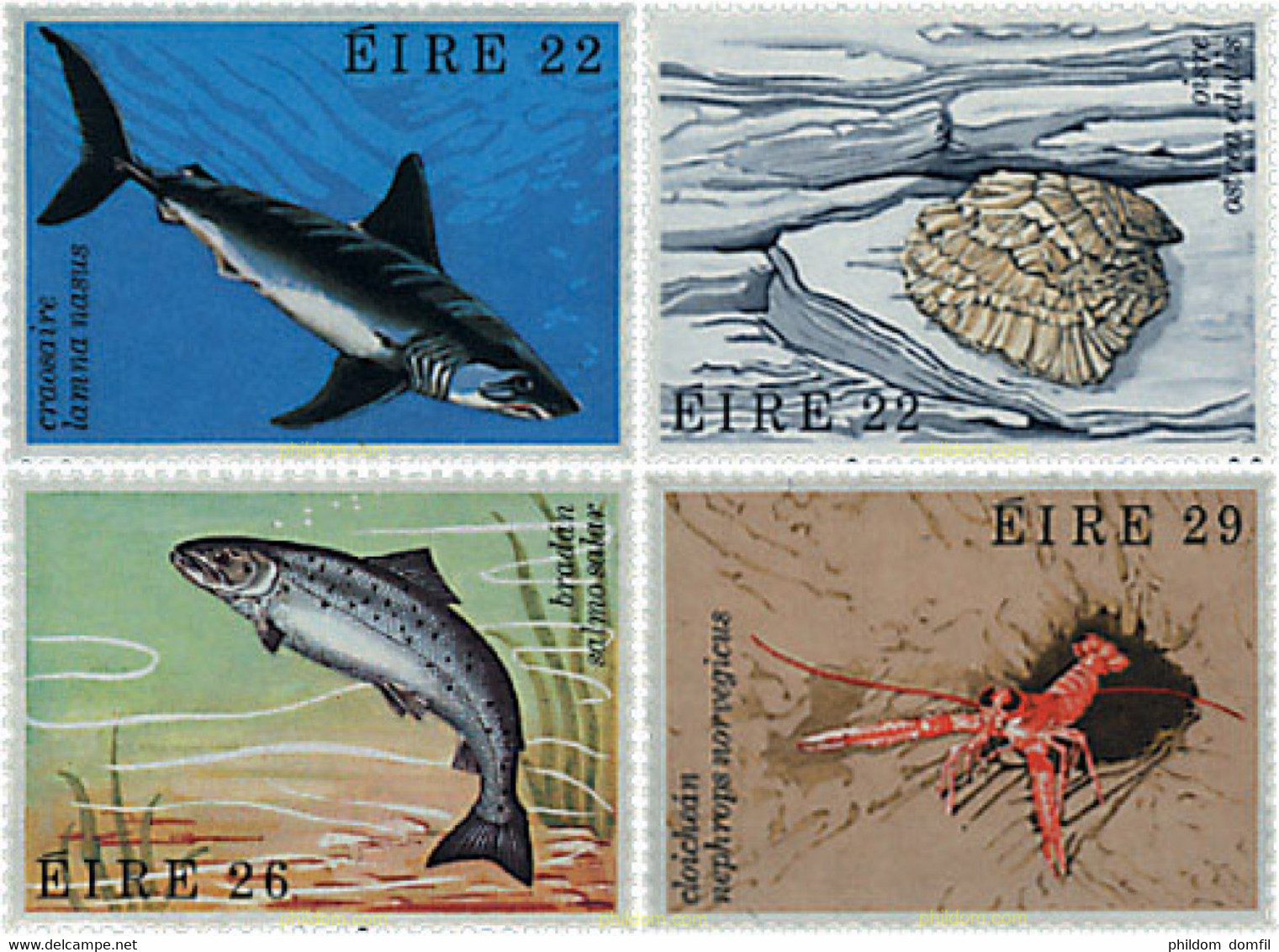 66706 MNH IRLANDA 1982 FAUNA MARINA - Colecciones & Series