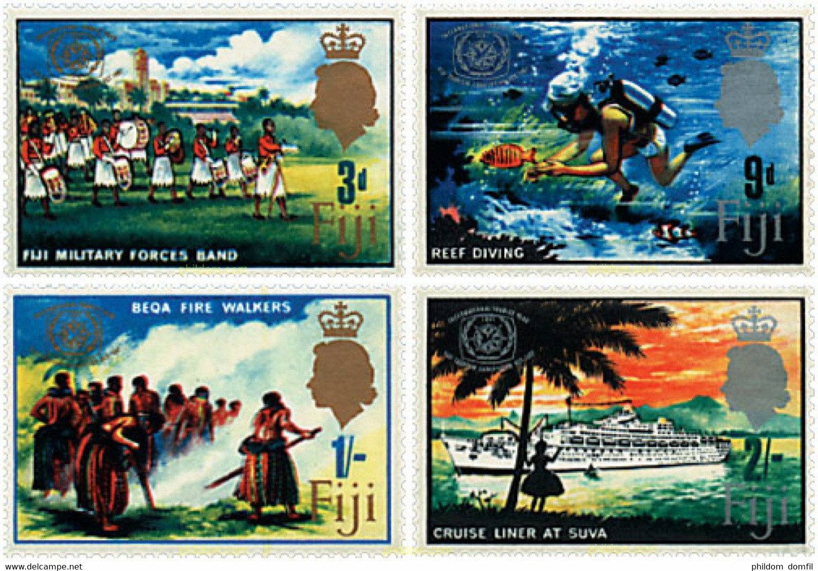 87012 MNH FIJI 1967 AÑO INTERNACIONAL DEL TURISMO - Buceo