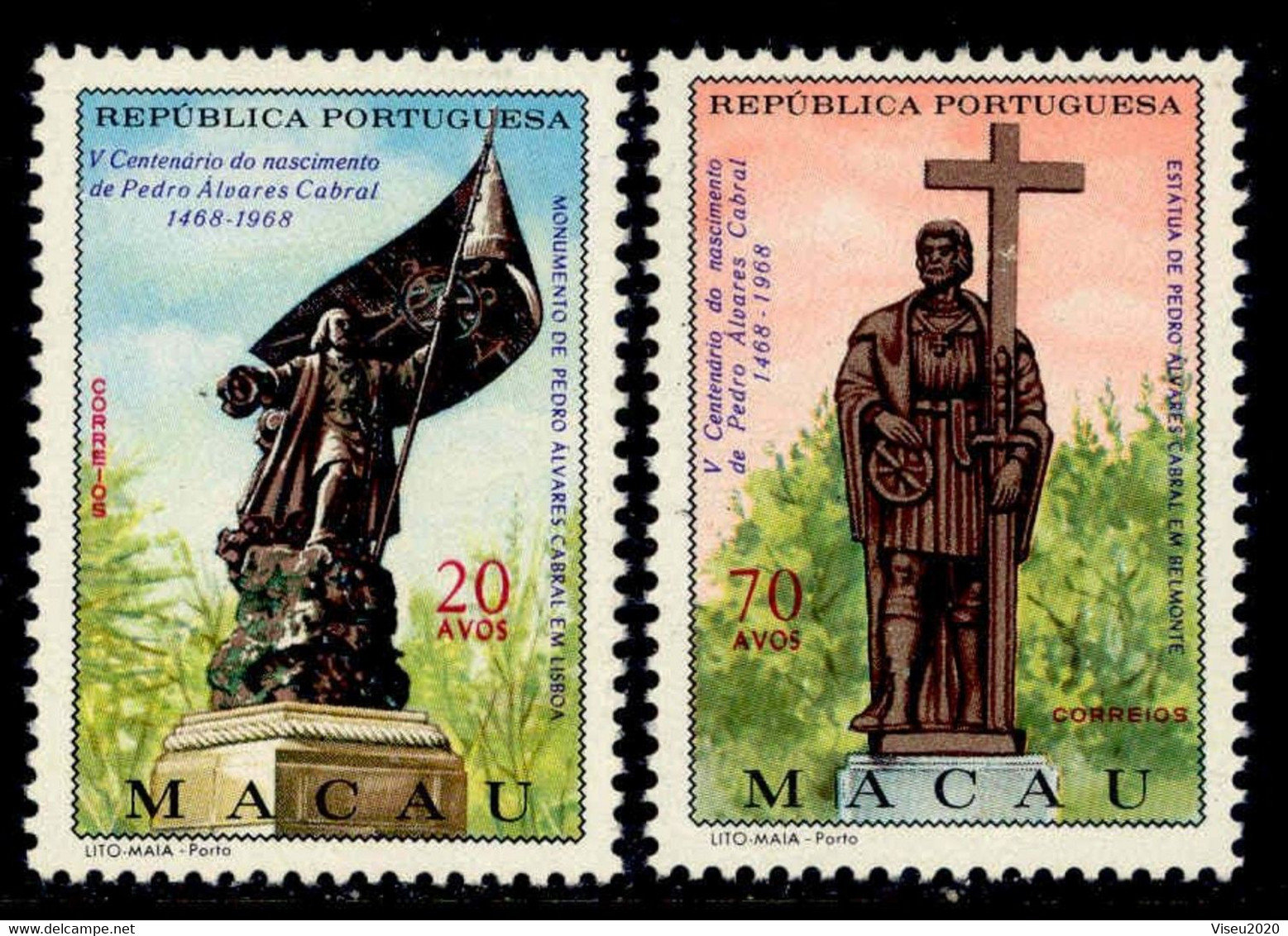 Portugal (Macau) 1968 – Pedro Álvares Cabral -  Macao - Afinsa 418/419 Set Completo - Used Stamps