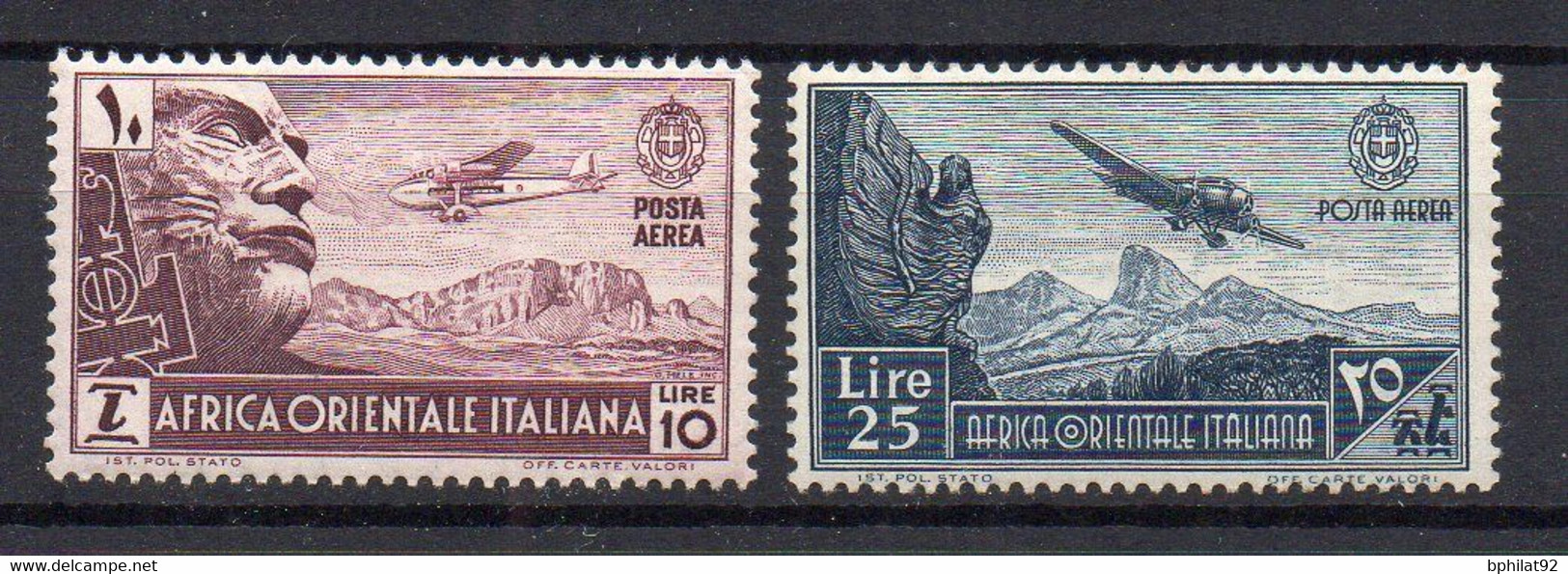 !!! ITALIE, AFRIQUE ORIENTALE, PA N°10/11 NEUVE ** - Africa Oriental Italiana