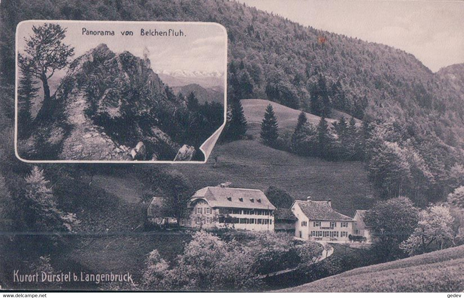 Langenbruck BL, Kurort Dürstel Bei Langenbrück, Belchenfluh (32421) - Langenbruck