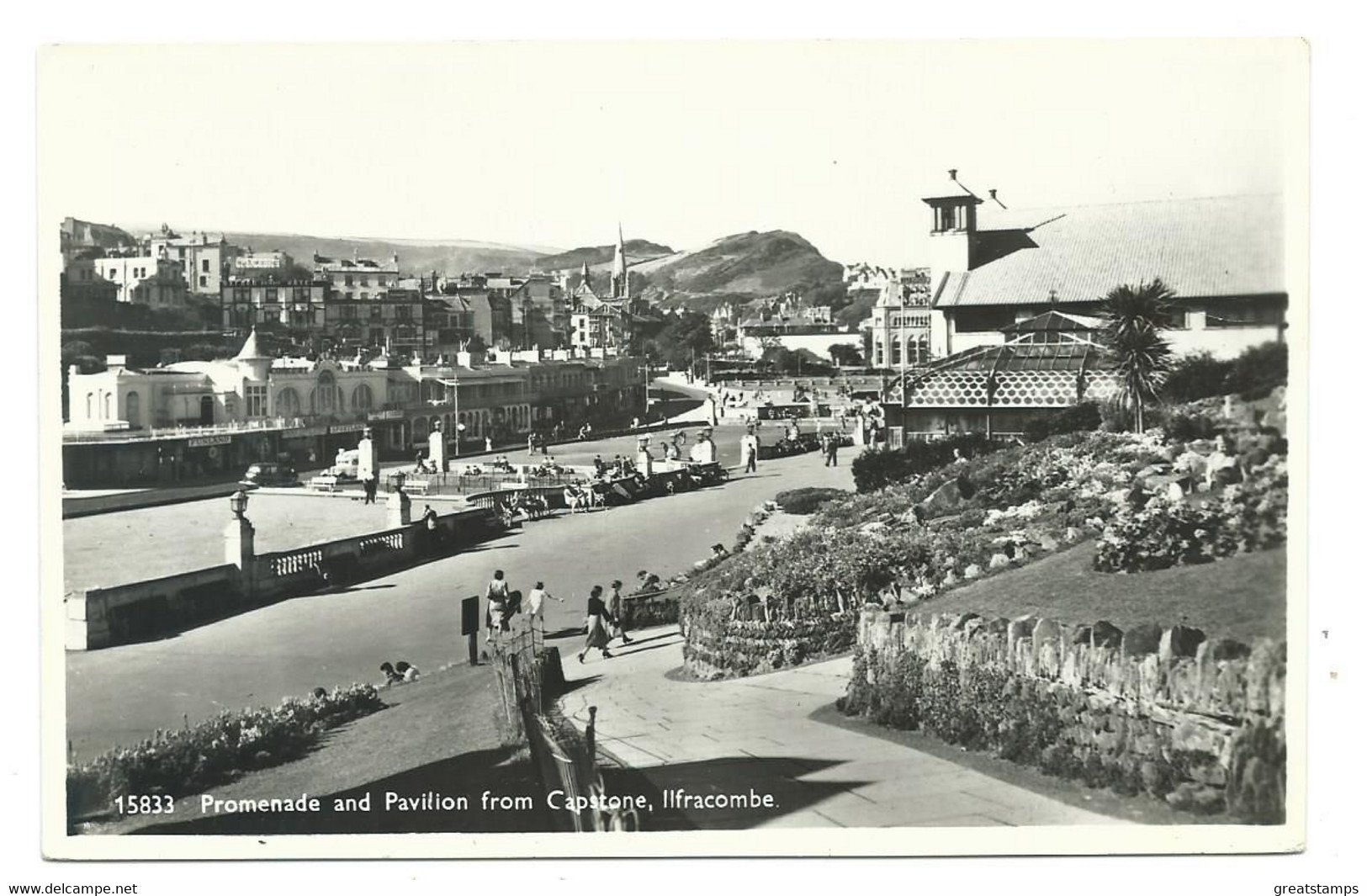 Devon  Postcard Ilfracombe  Promenade And Pavillion .  Rp Rppc .salmon - Ilfracombe