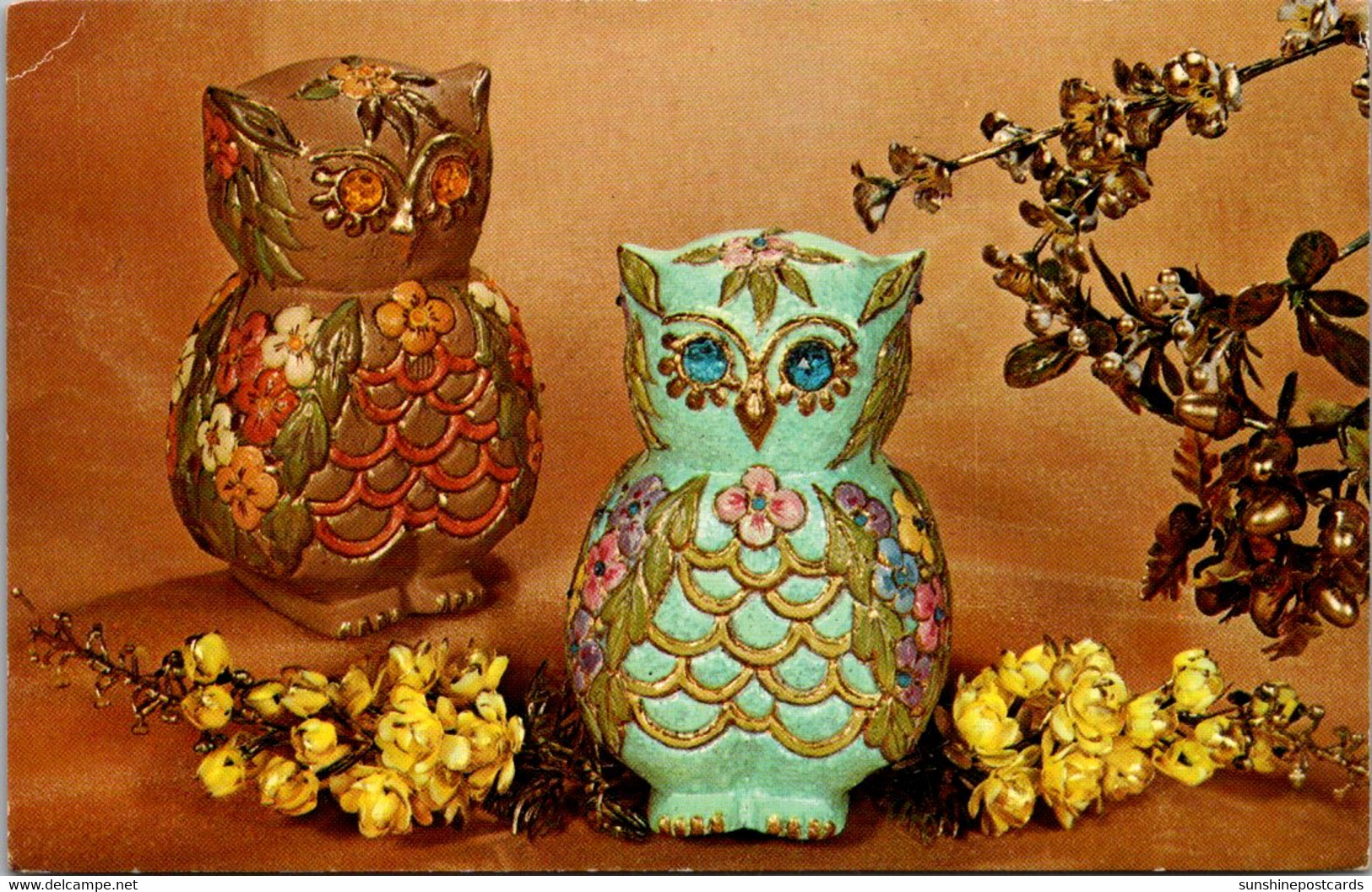 Iowa Des Moines National Handicraft Institute "Opulent Owl" - Des Moines