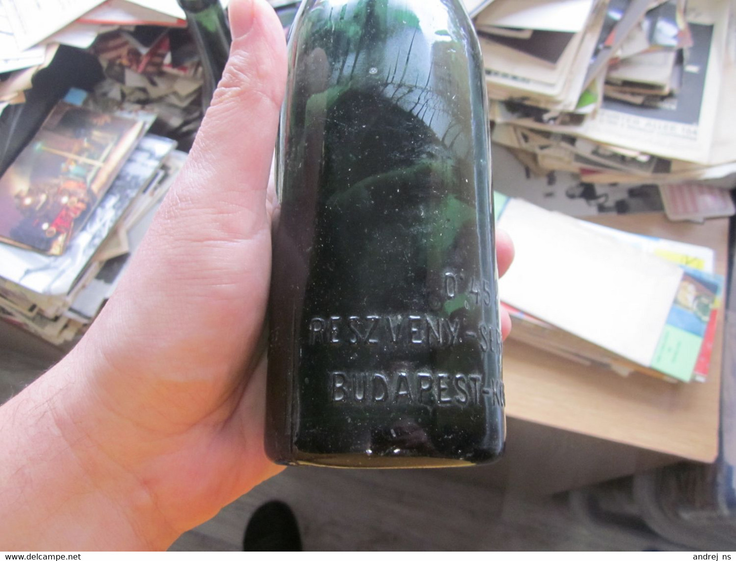 Dreher Haggenmacher  Elso Magyar Reszveny Serfozda Tulajdona Budapest Kobanya Old Beer Bottle 0/45 L - Bière