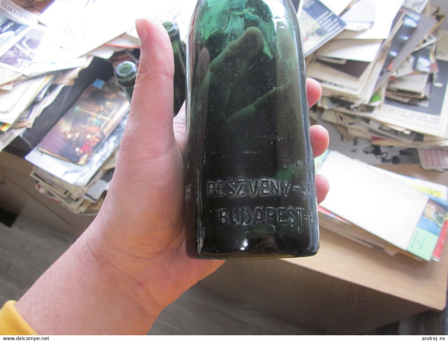 Dreher Haggenmacher  Elso Magyar Reszveny Serfozda Tulajdona Budapest Kobanya Old Beer Bottle 0/45 L - Cerveza