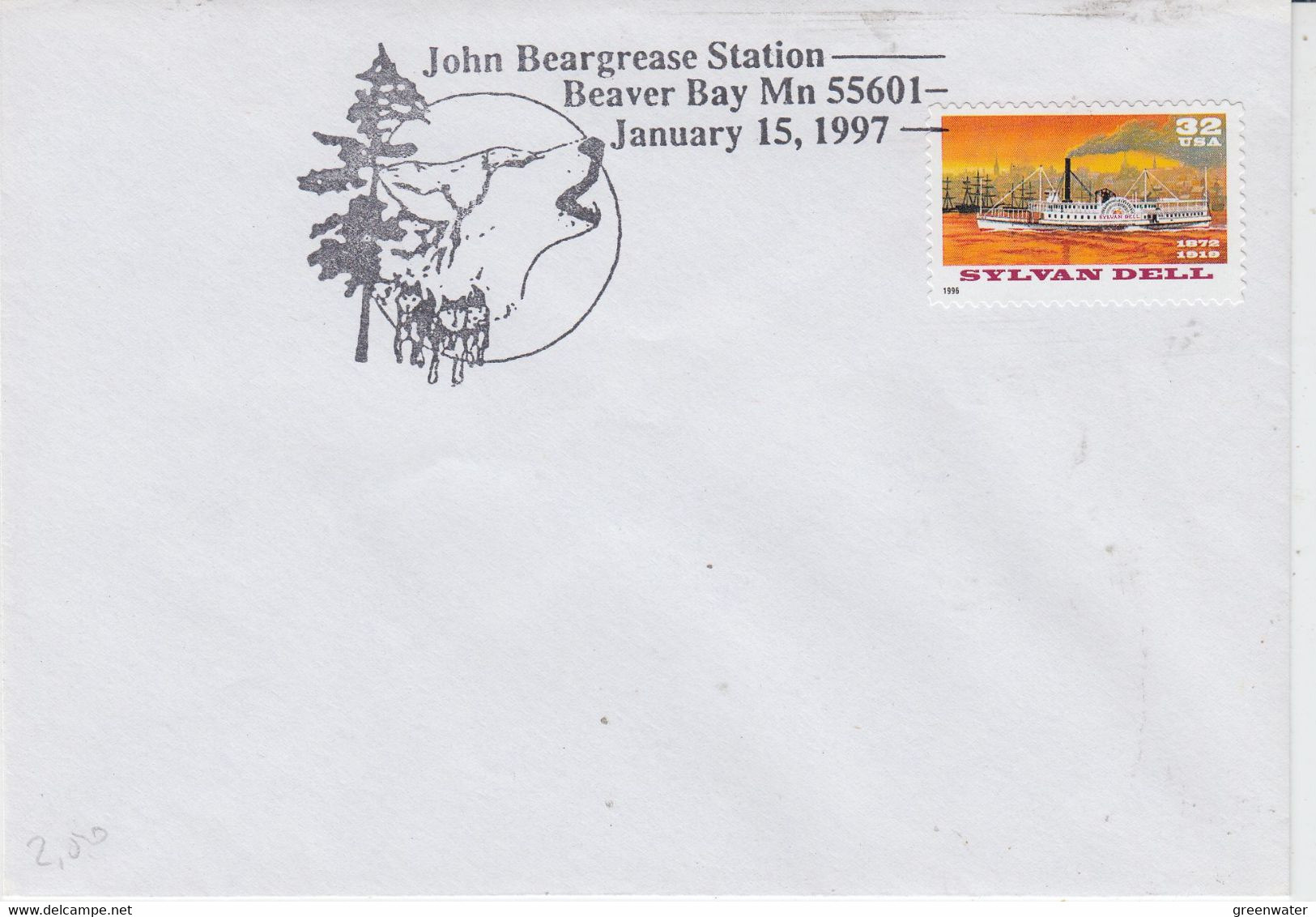 USA John Beargrease Station Beaver Bay Ca Polar Fox Jan 15 1997 (AN166B) - Arctische Fauna